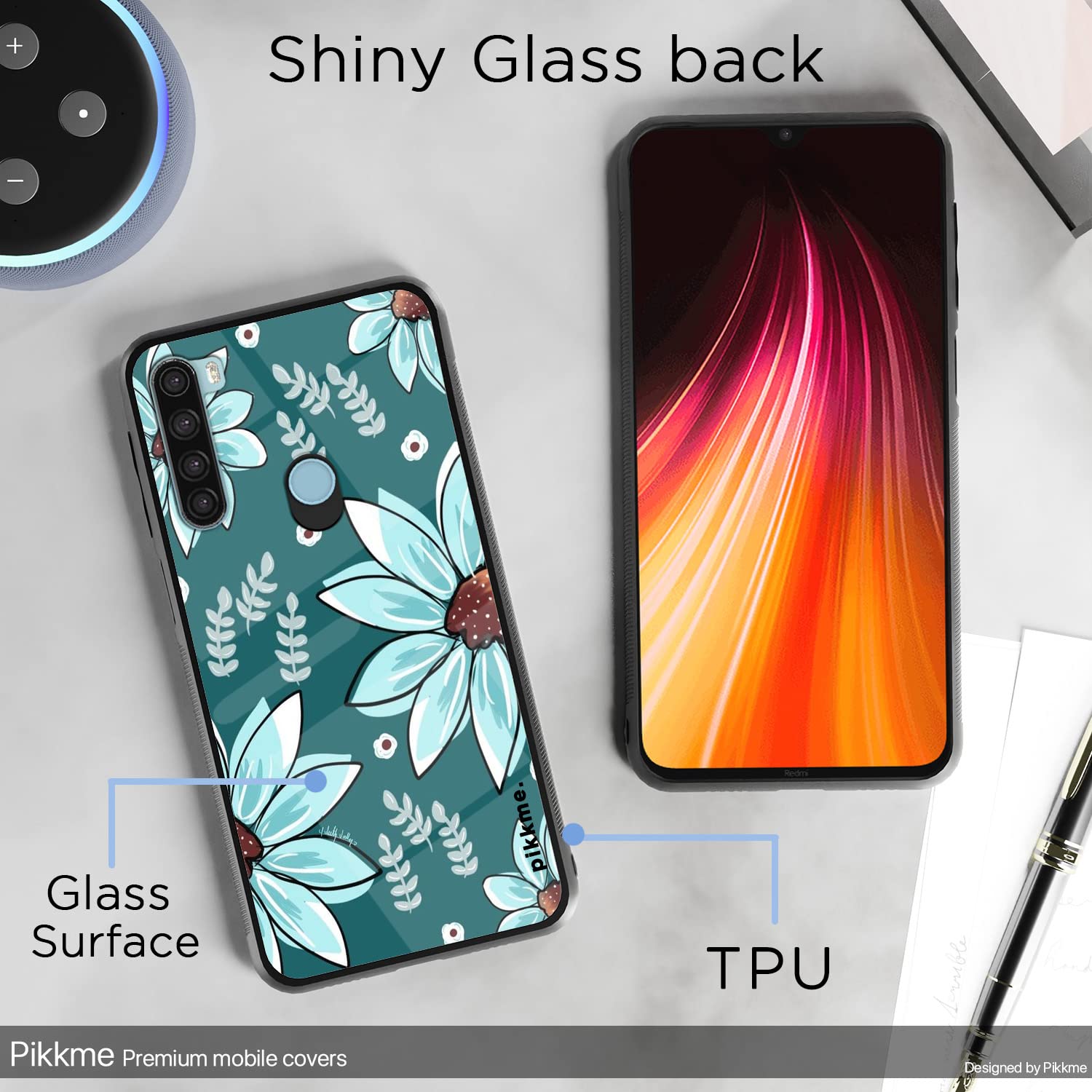 Flower Mobile back cover for Redmi Note 8 – Pikkme – photo 3