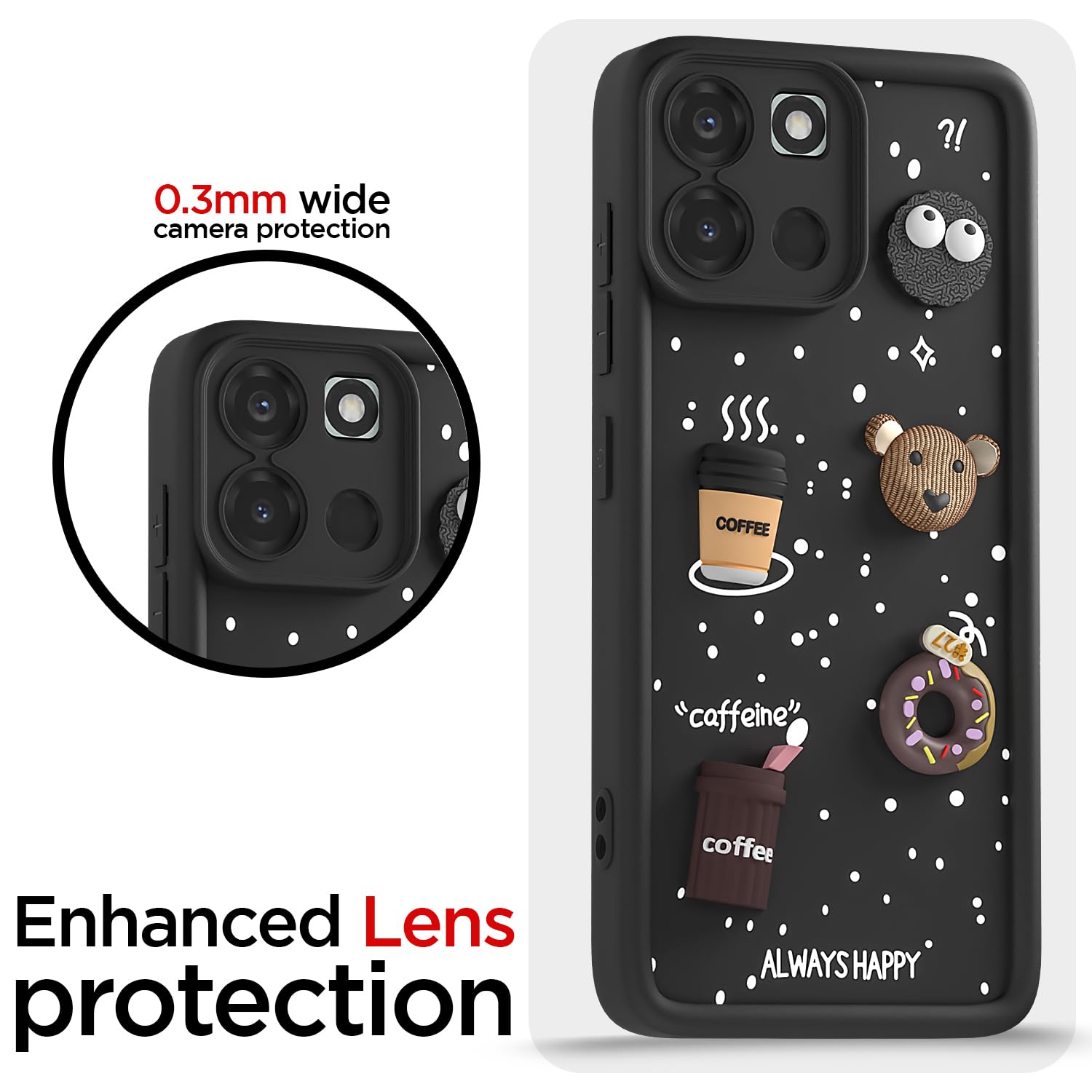 Pikkme OnePlus Nord 6 5G/3D Silicone black mobile cover – photo 5