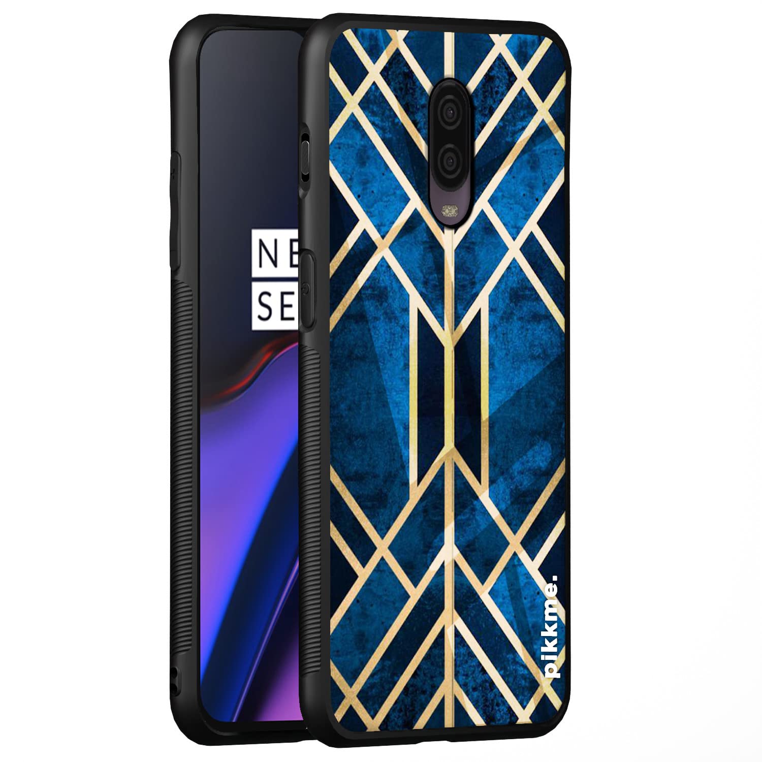 Pikkme Hybrid mobile back cover for OnePlus 7