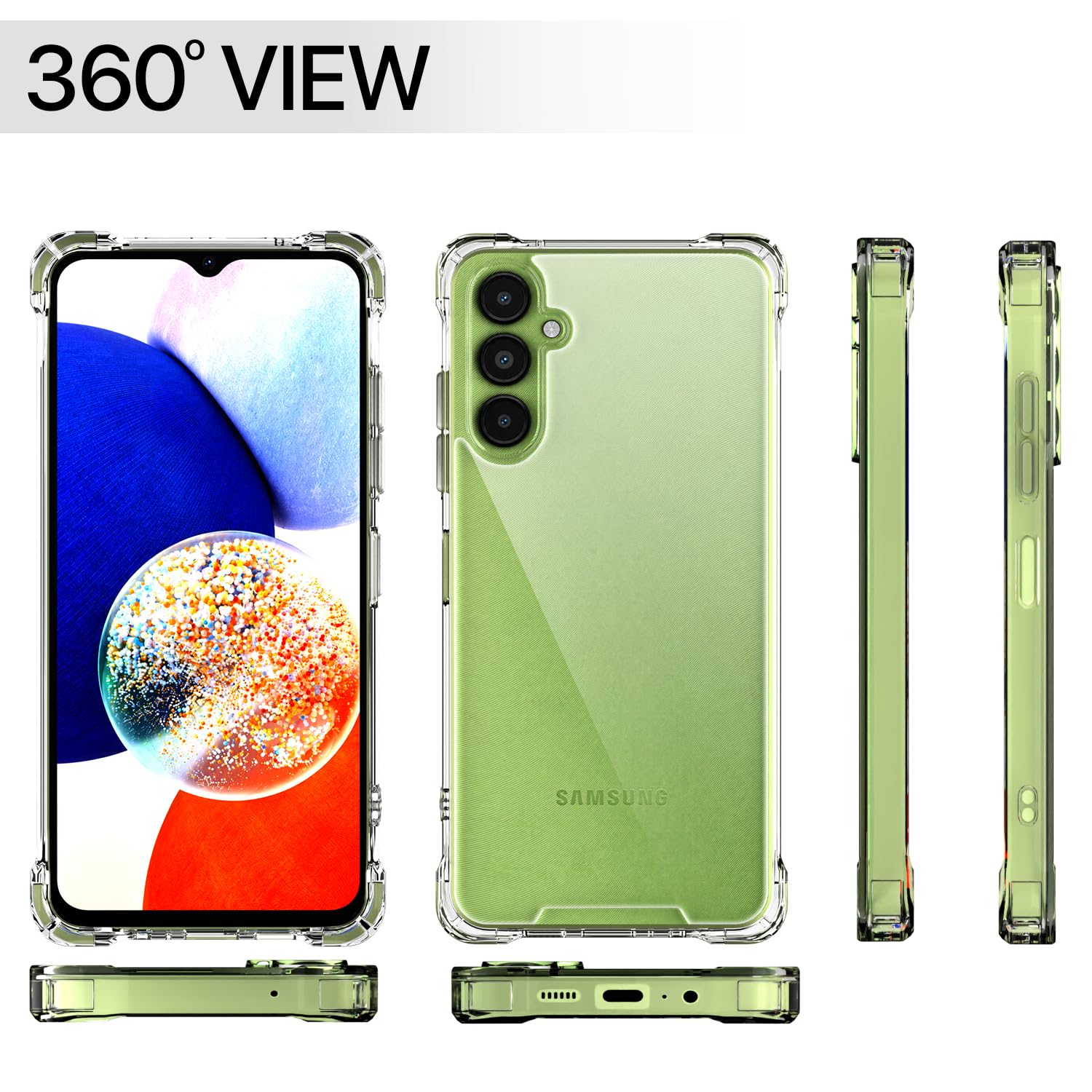 Pikkme transparent PC-TPU mobile cover for Samsung A14 4G/A14 5G – photo 7