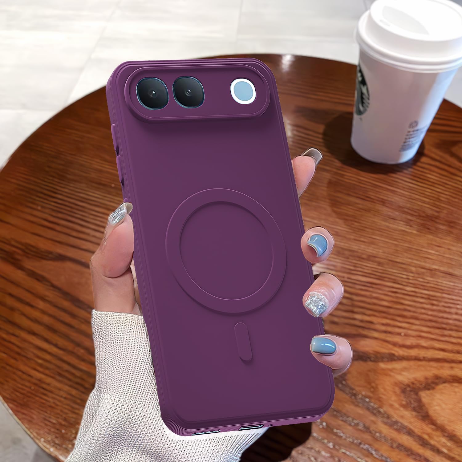 Pikkme purple MagSafe mobile back cover for Vivo S2 5G – photo 7