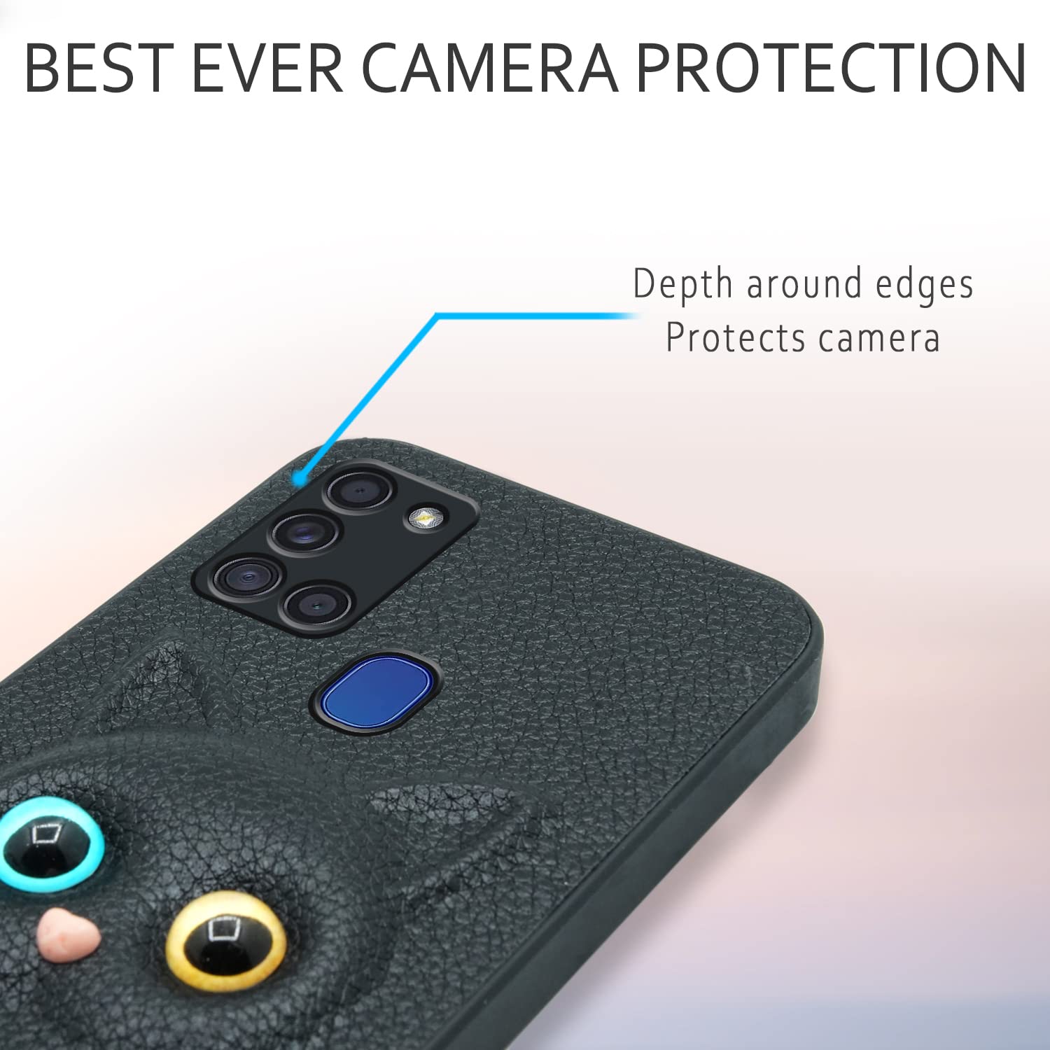 Pikkme black Cat mobile cover for Samsung A21s – photo 5