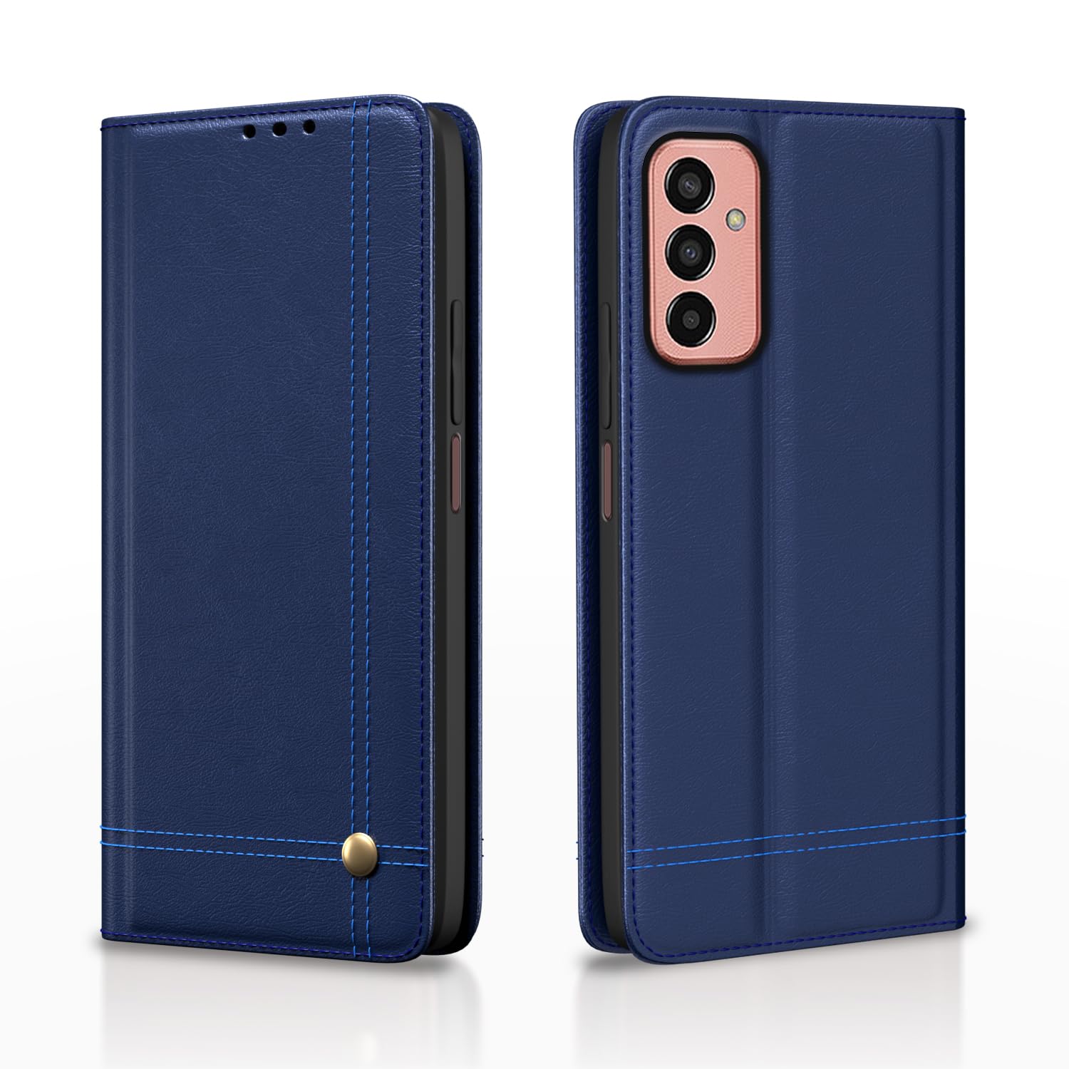 Pikkme blue Magnetic mobile flip cover for Samsung F13