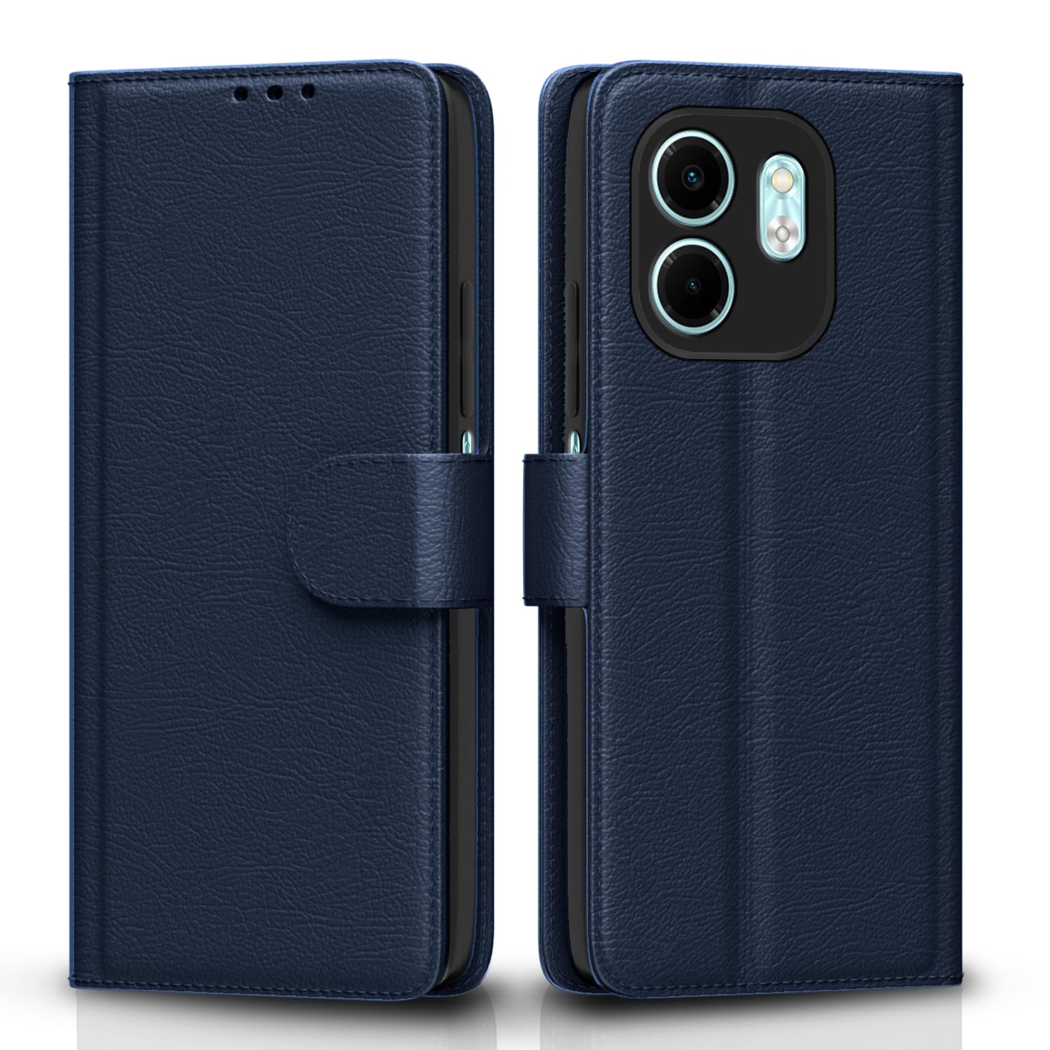 Pikkme Infinix Smart 9 HD Vintage Flip Cover (Blue)