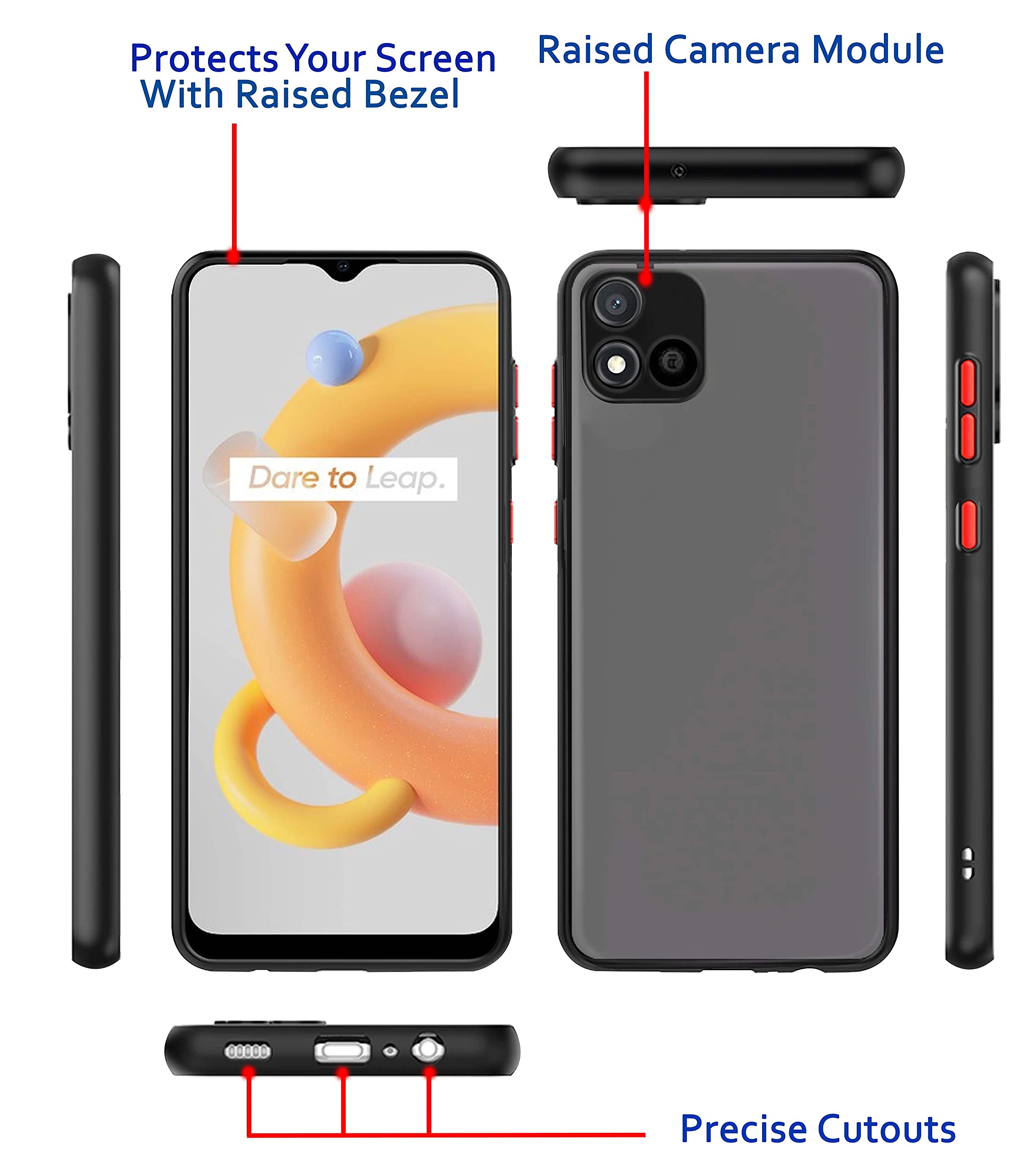 Black back cover for Realme C11 (2021) – Pikkme – photo 3