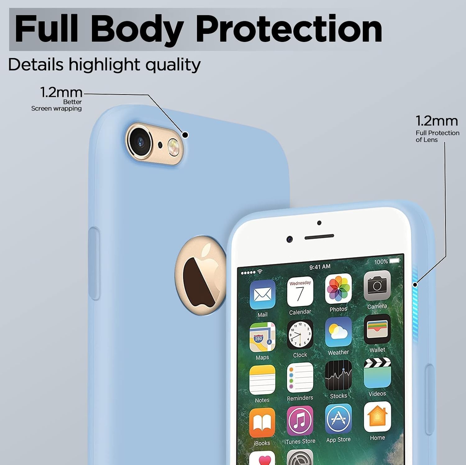 Pikkme iPhone 6 / 6S Super Soft Silicone Back Cover (Lilac)