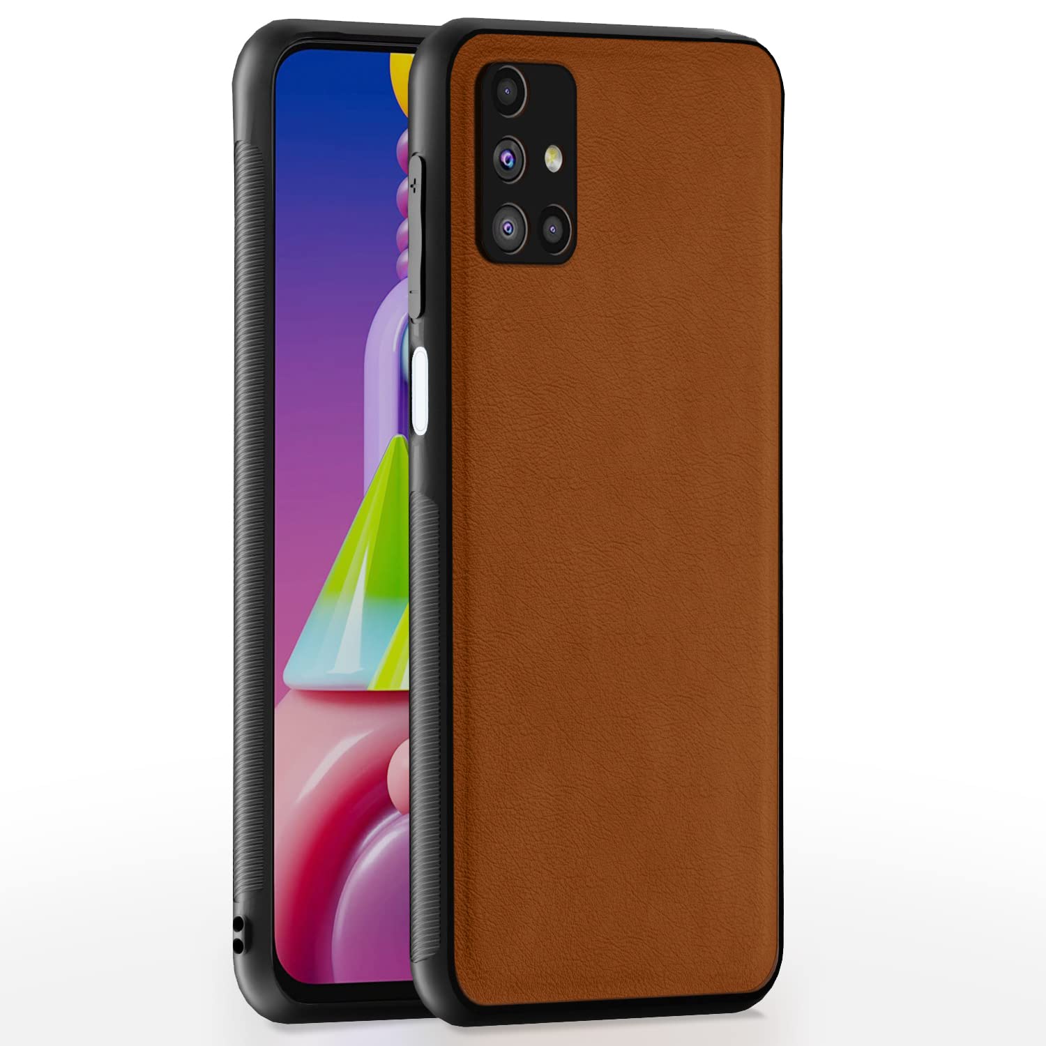 Samsung M51 back cover in camel by Pikkme