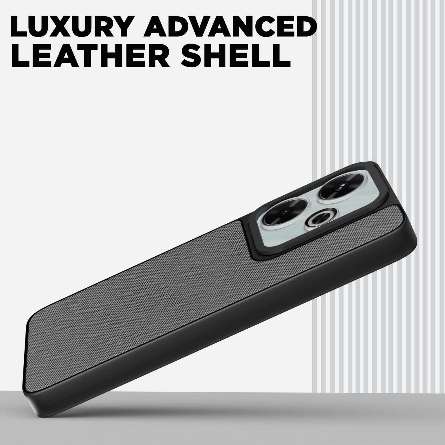 Pikkme Redmi 13/Poco M6 Plus 5G Leatherback grey mobile cover – photo 2