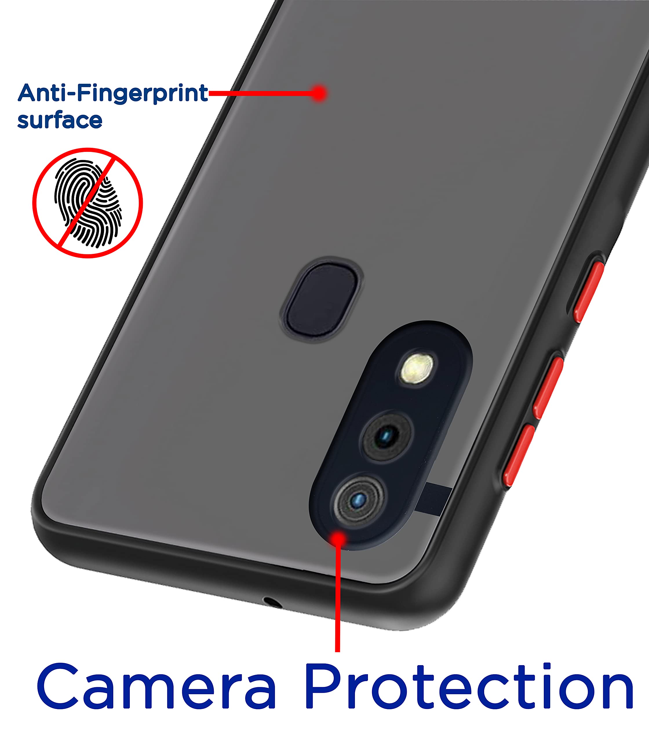 Pikkme Samsung A20/A30/M10s Matte black phone cover – photo 2