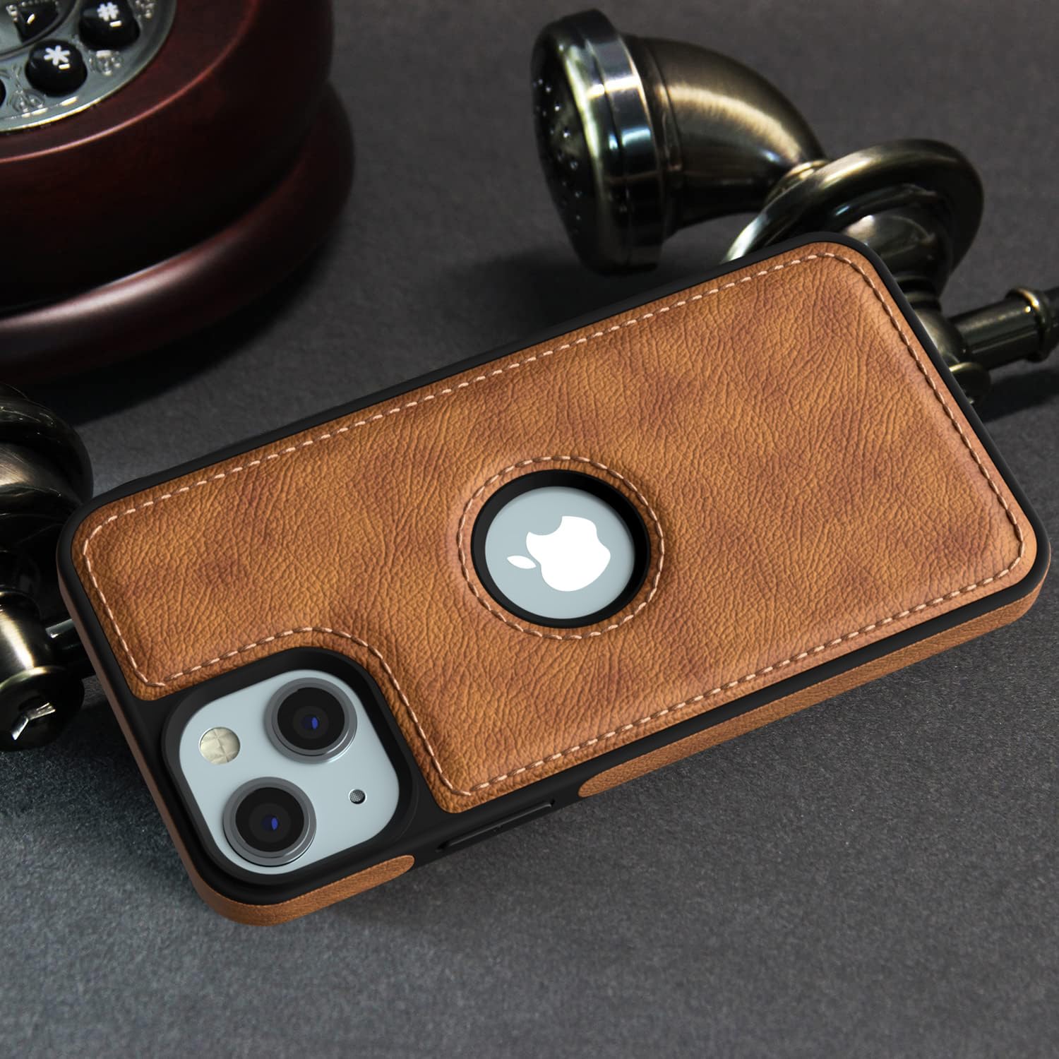 Brown back cover for iPhone 15 – Pikkme – photo 5