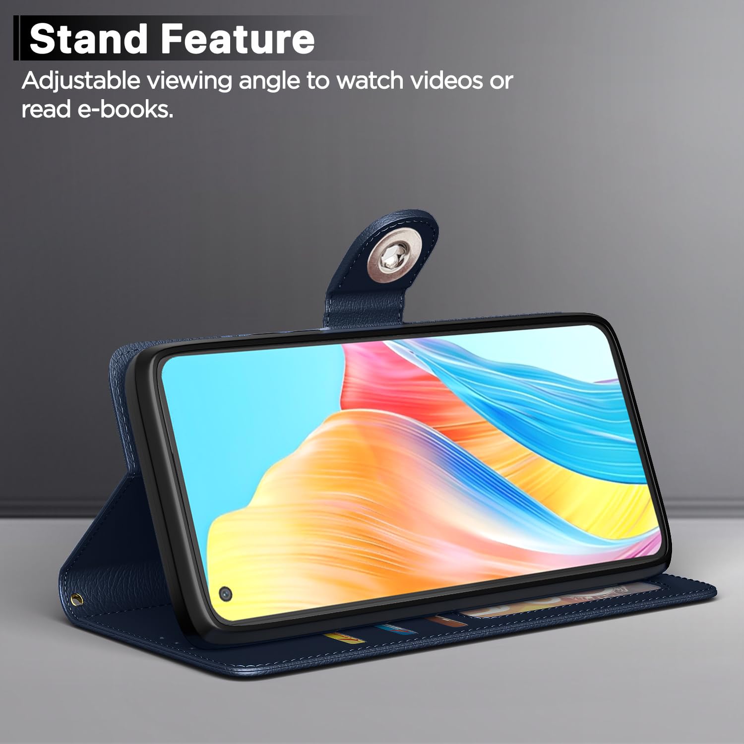 Blue flip case for Oppo A78 4G – Pikkme – photo 3