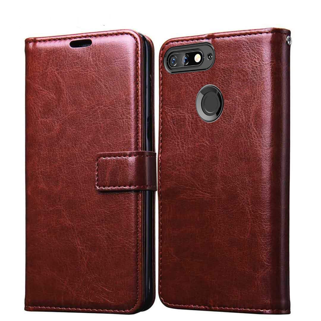 Honor 7A flip case in brown by Pikkme – photo 3