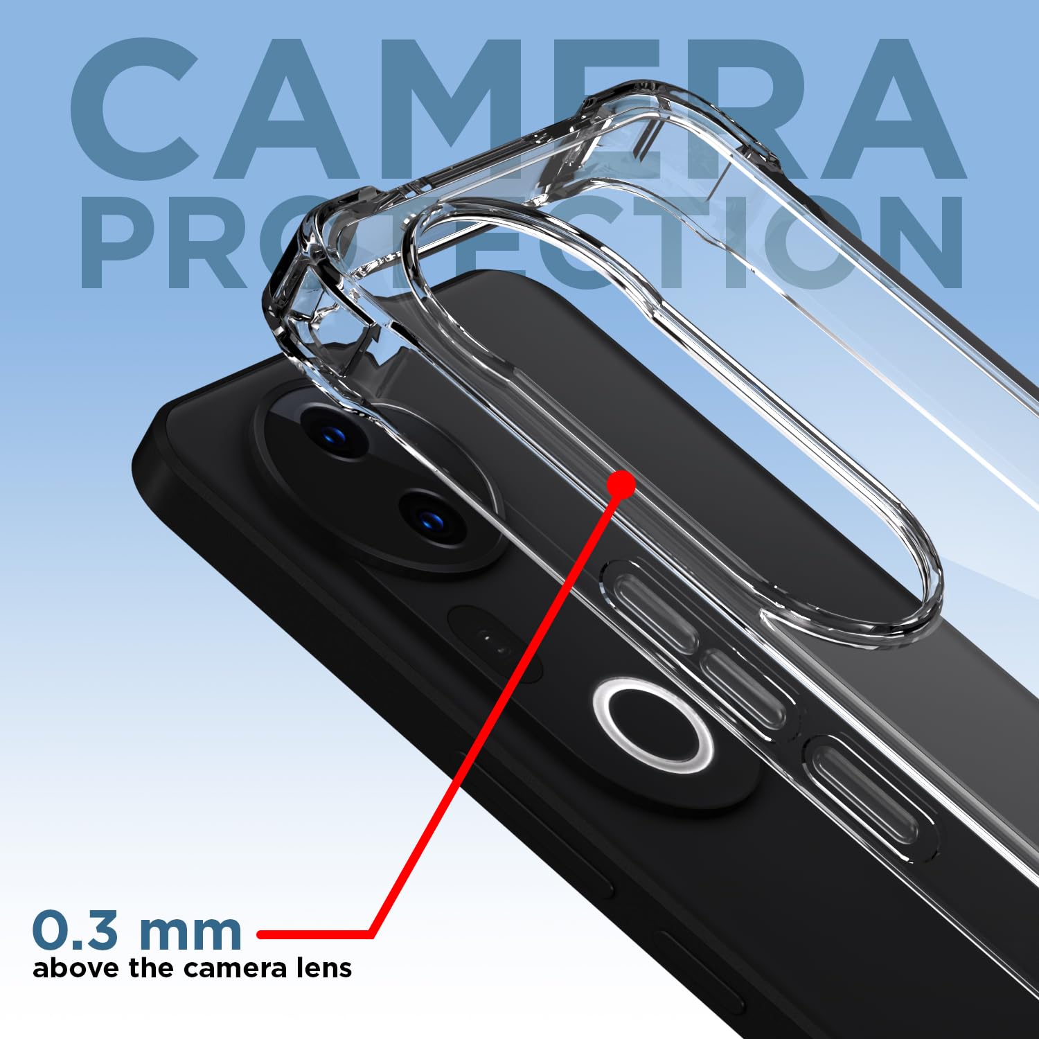 Pikkme Vivo T4 Ultra 5G PC + TPU Clear Transparent Back Cover (Transparent)