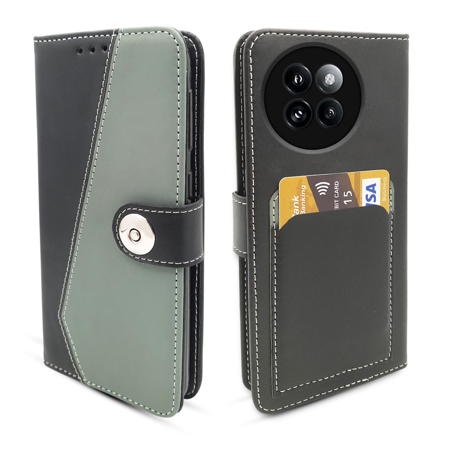 Pikkme Xiaomi Civi 4 Pro 5G, Xiaomi 14 Civi 5G Flip Cover (Grey)