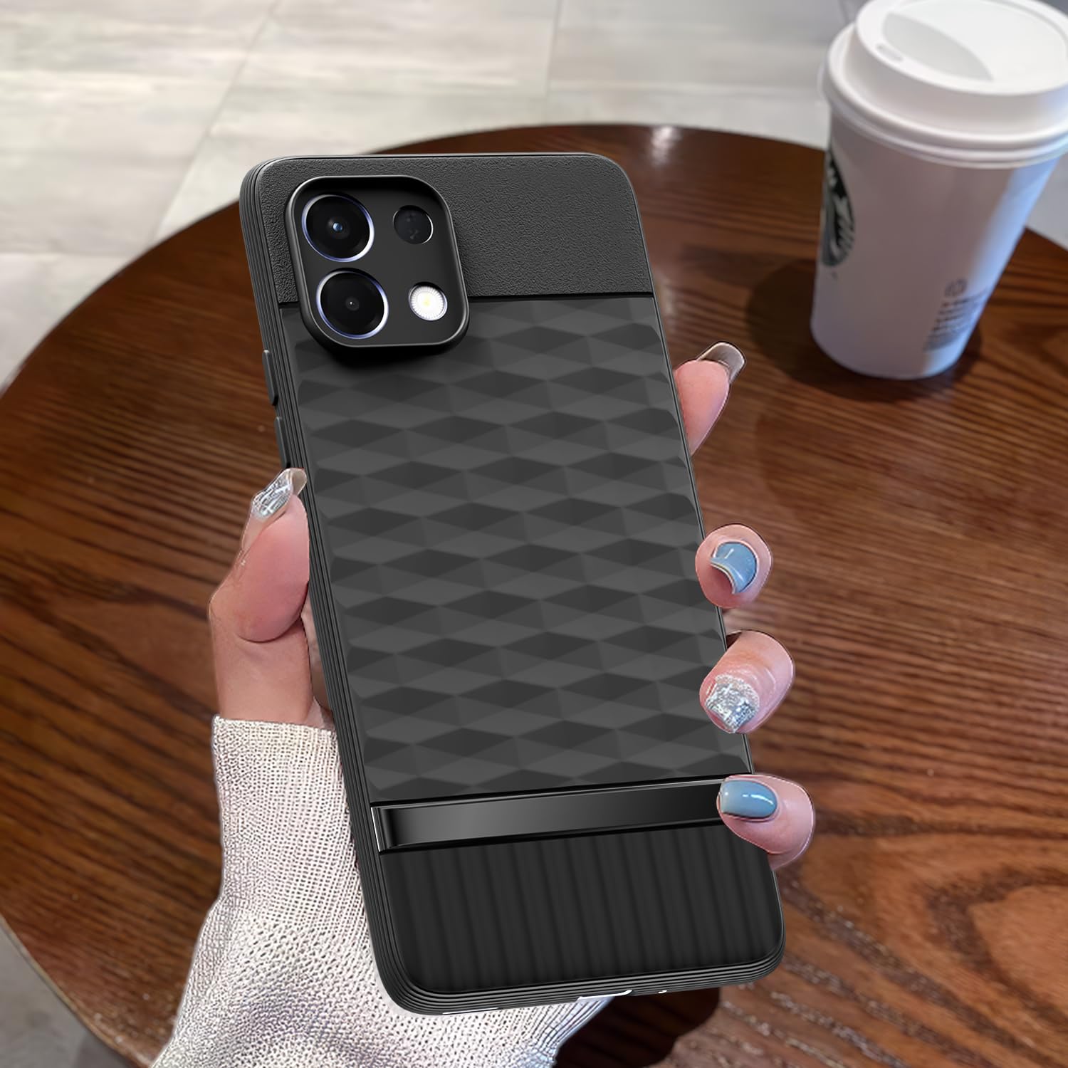 Pikkme Oppo K13 5G Shockproof Soft Flexible Gencase Back cover (Black)