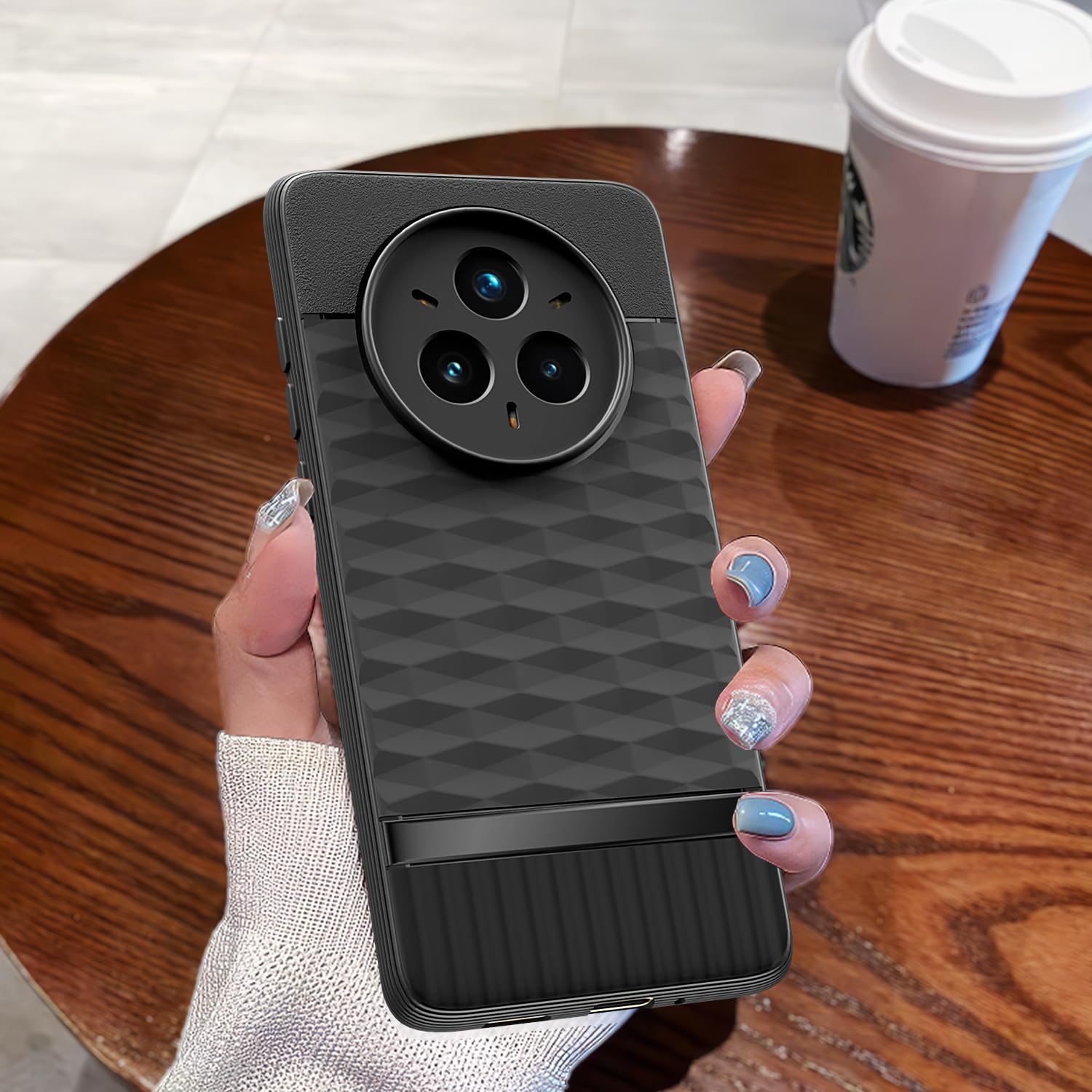 Pikkme Realme 14 Pro Plus 5G / Realme P3 Pro 5G Gencase Back Cover (Black)