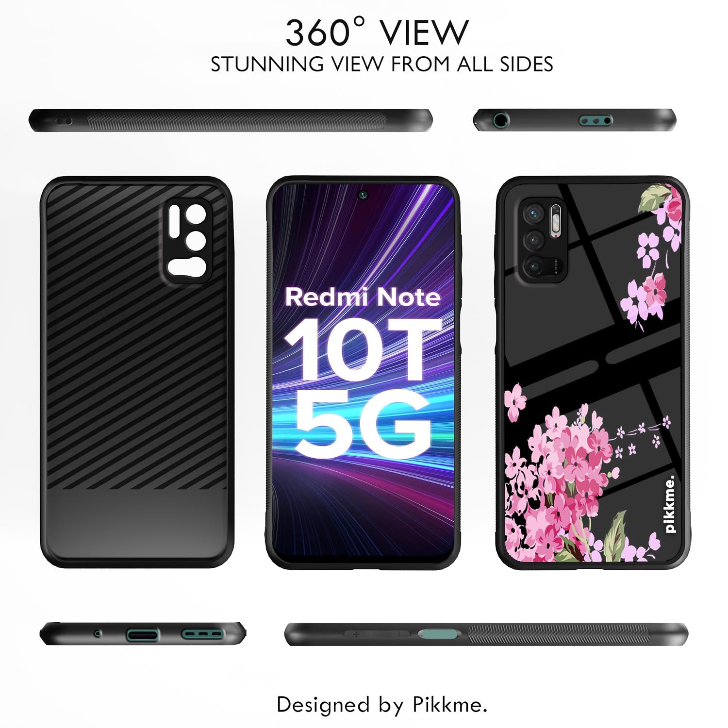 Redmi Note 10T/Poco M3 Pro 5G Flower mobile cover by Pikkme – photo 2