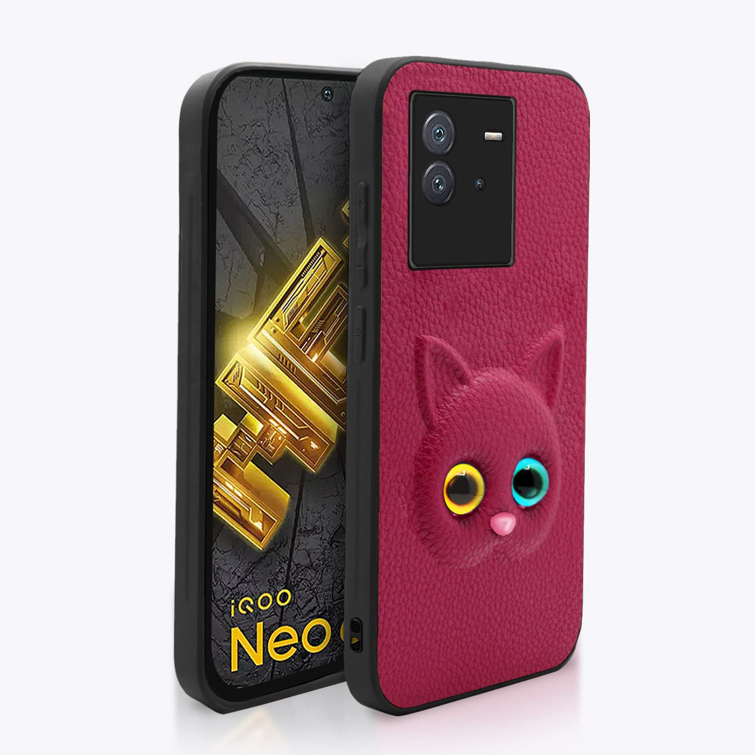 iQOO Neo 6 5G back cover in pink by Pikkme