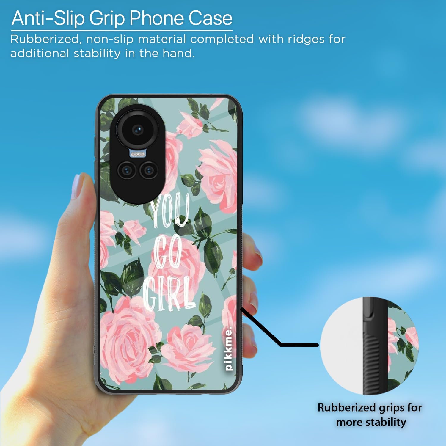 Oppo Reno 10 5G Flower mobile cover by Pikkme – photo 5