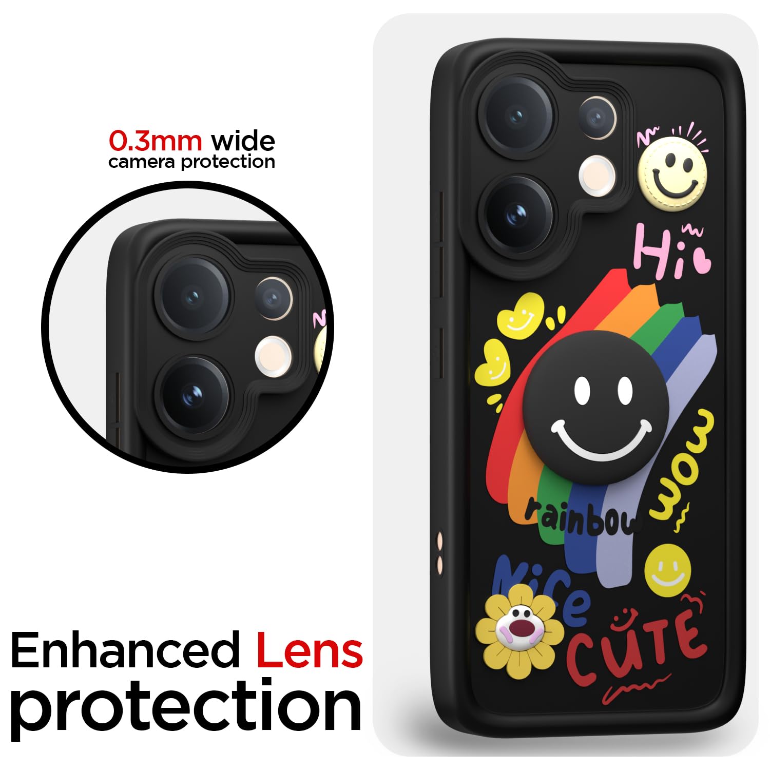 Black Soft Silicone mobile back cover for Vivo V60/T4 Pro 5G – Pikkme – photo 5