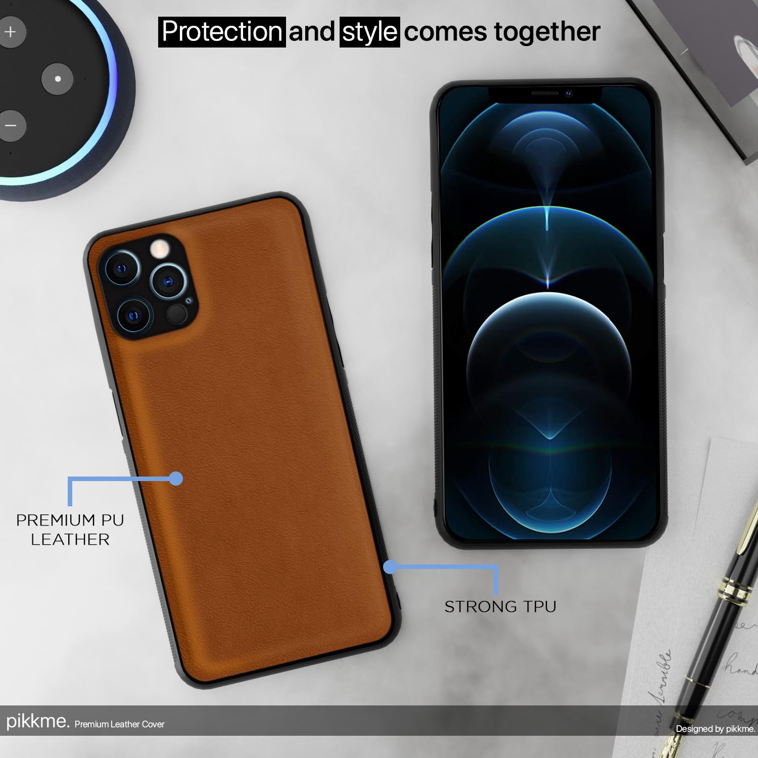 iPhone 12 Pro Max back cover in camel by Pikkme – photo 4