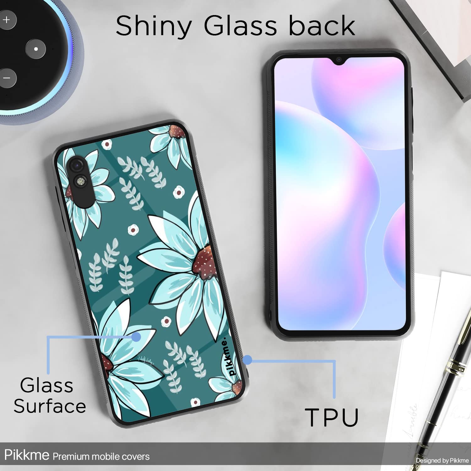 Pikkme Redmi 9A/9i/9A Sport Flower back cover – photo 3
