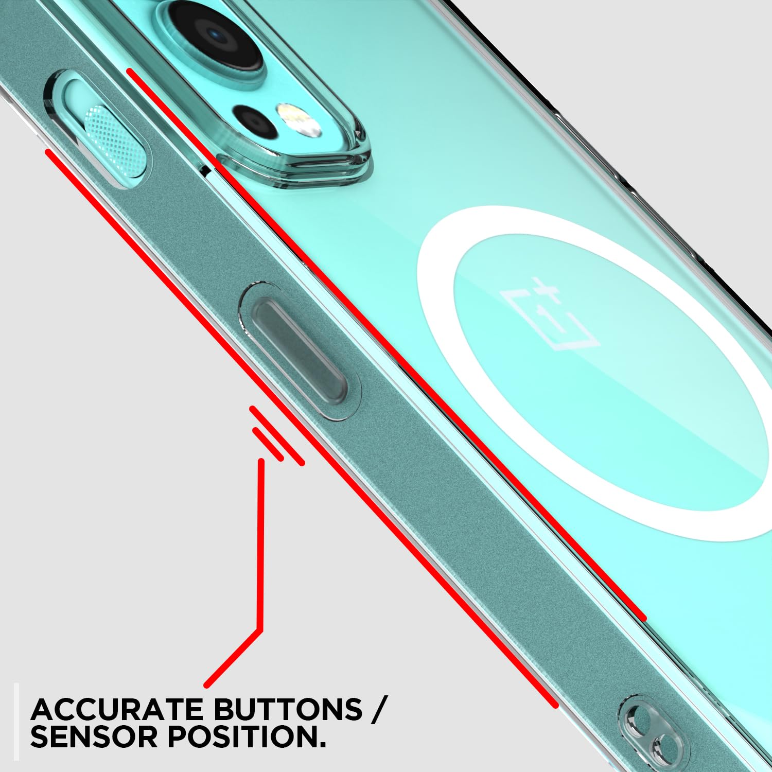 Pikkme OnePlus Nord 2 5G MagSafe transparent mag-safe back cover – photo 6