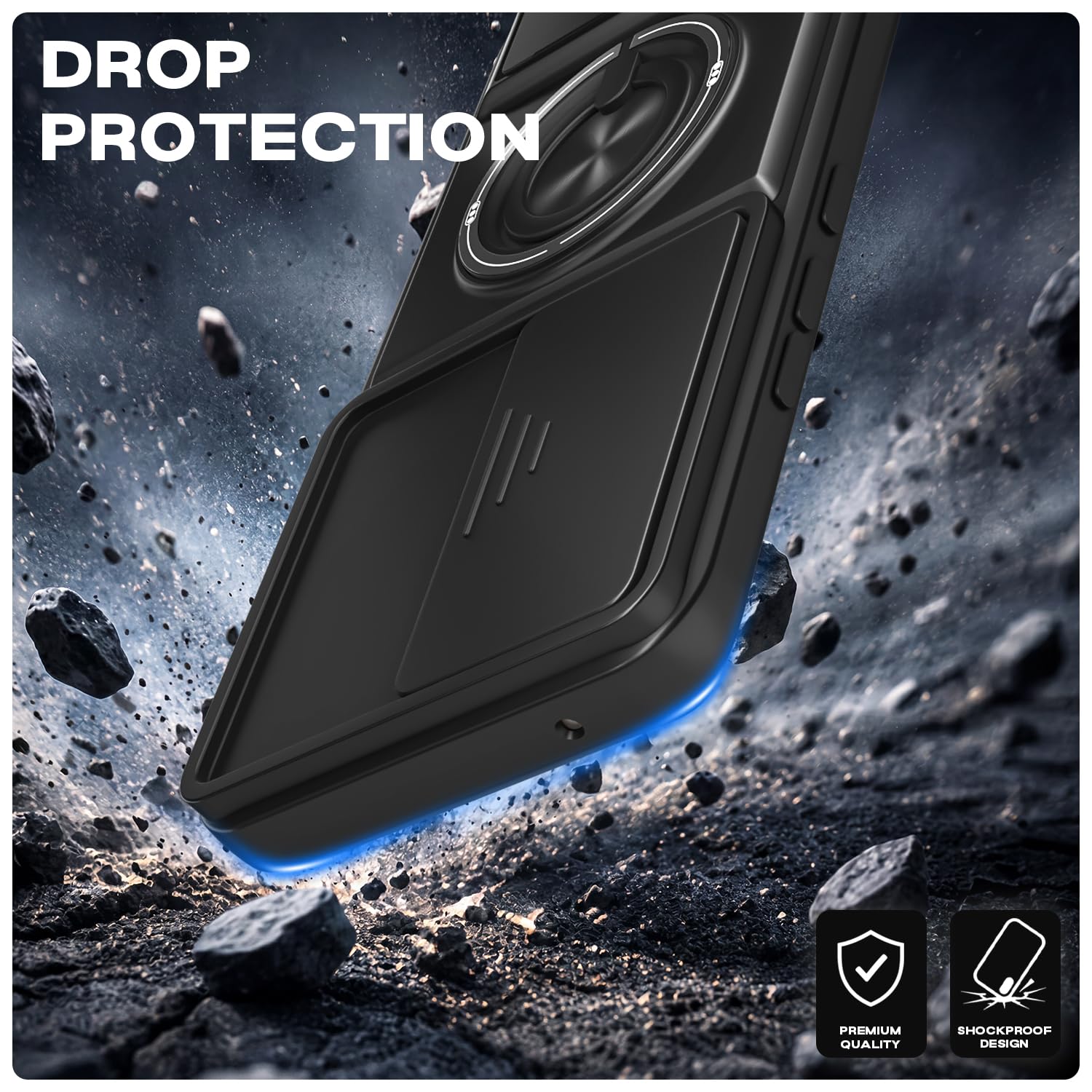 Pikkme black Tough Armor phone cover for Vivo Y400 Pro 5G – photo 4
