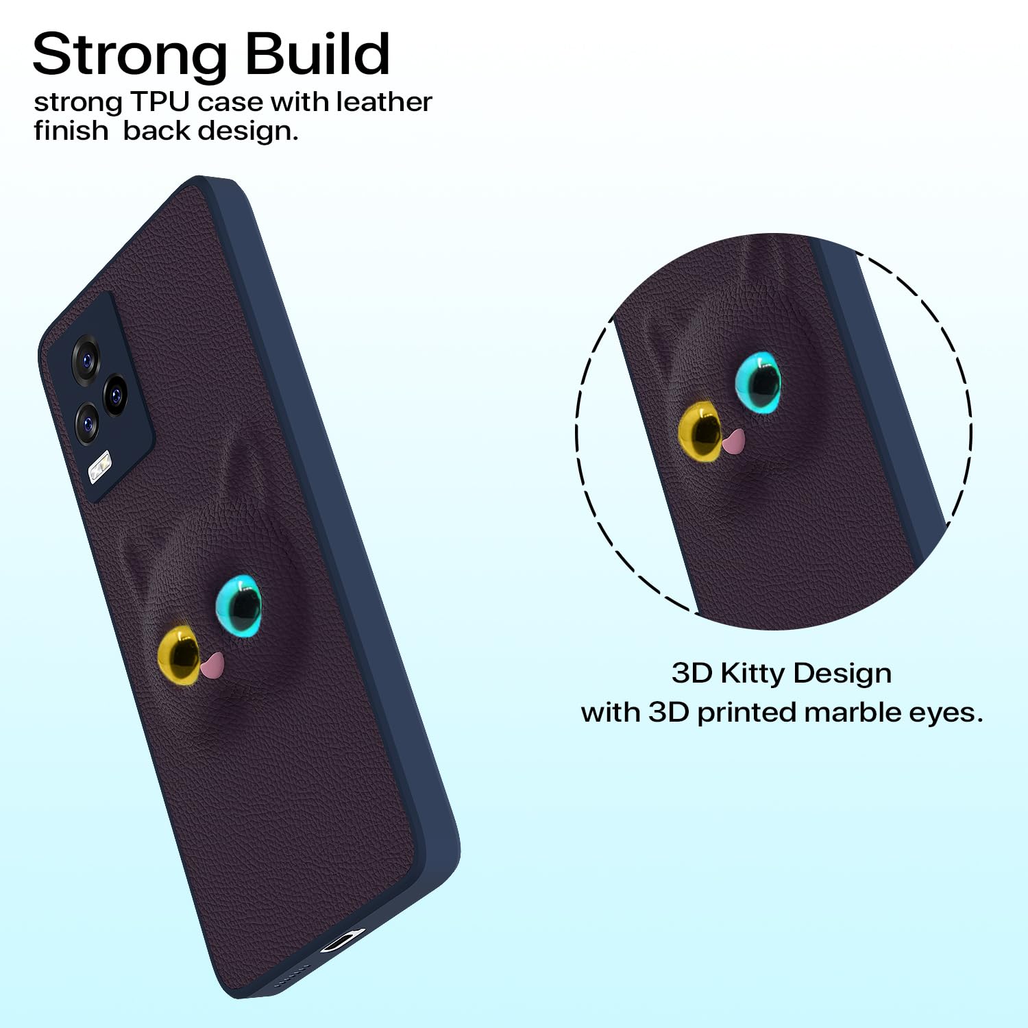 Pikkme iQOO 7 Legend Kitty dark purple mobile cover – photo 2