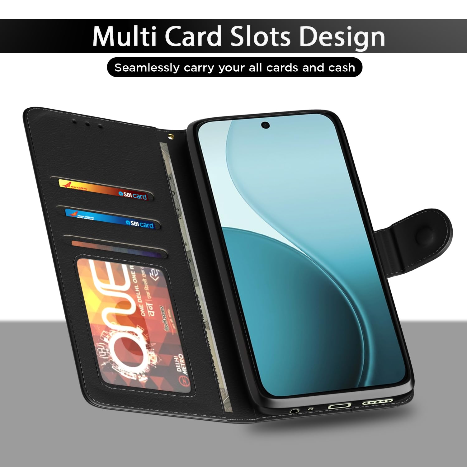 Black flip case for Redmi A7 Pro/Poco C85x 5G/C81 – Pikkme – photo 5