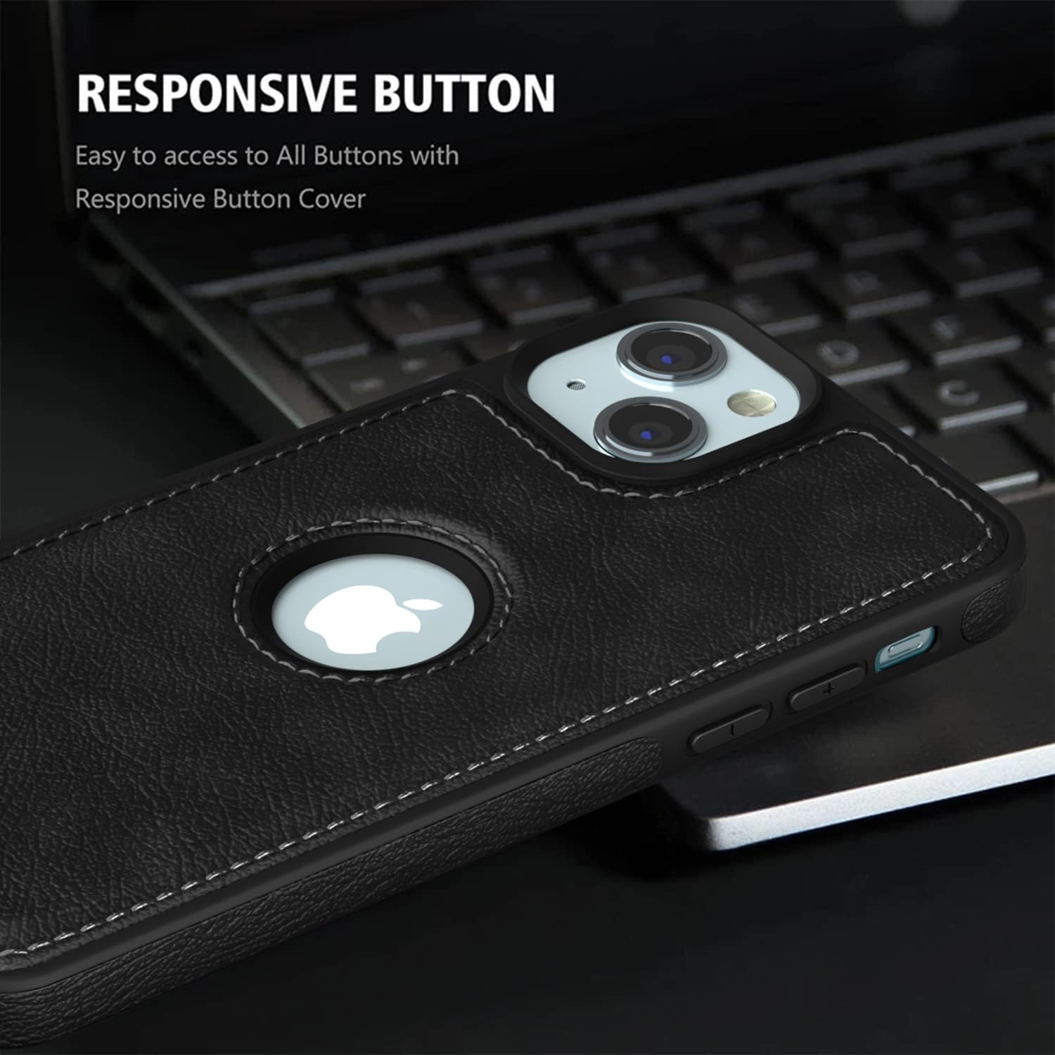 Black mobile cover for iPhone 15 – Pikkme – photo 4