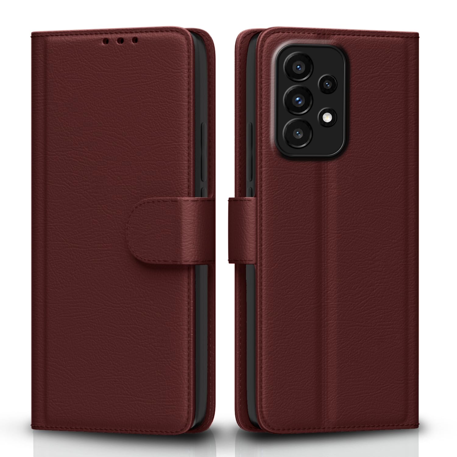 Pikkme Samsung A33 5G brown flip case