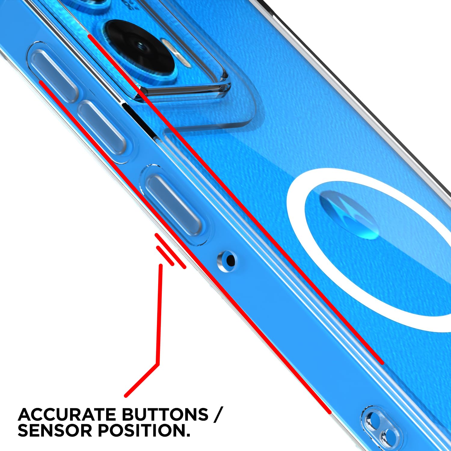 Pikkme transparent mag-safe mobile cover for Moto Edge 50 Fusion/G96 5G – photo 6