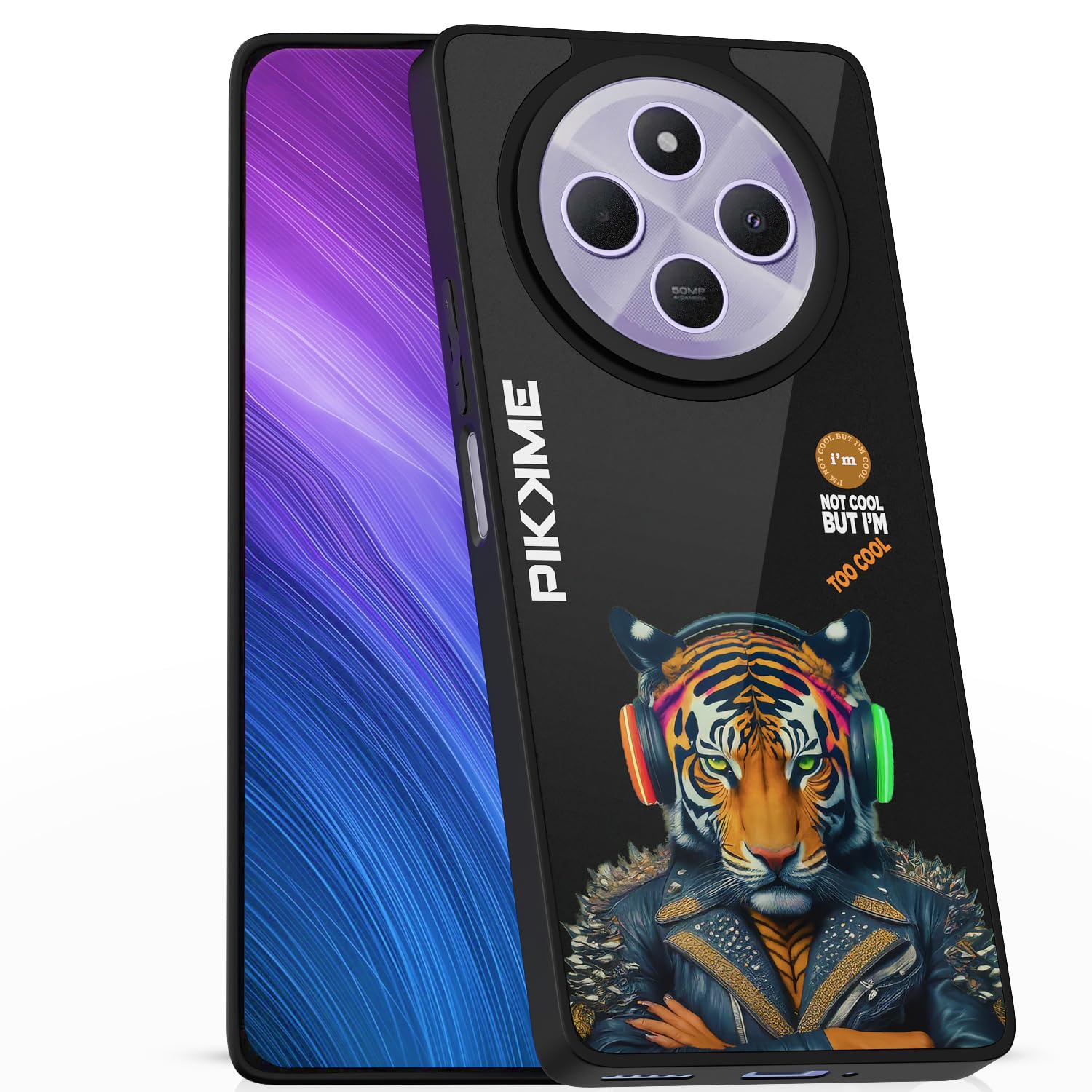 Redmi A4/14C/Poco C75 5G Tiger Swag mobile cover by Pikkme