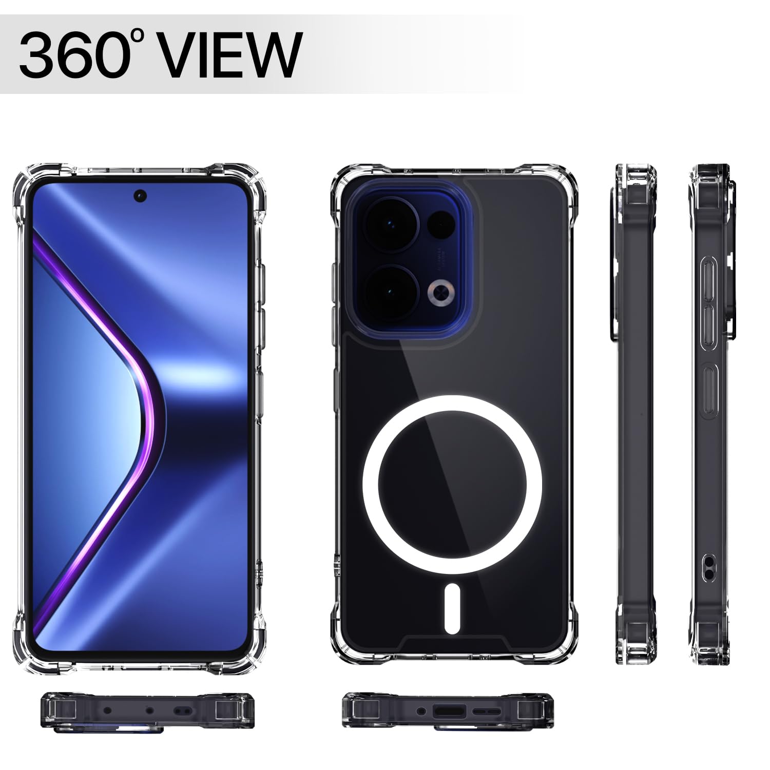 Pikkme Oppo Reno 13 5G MagSafe transparent mag-safe mobile cover – photo 7