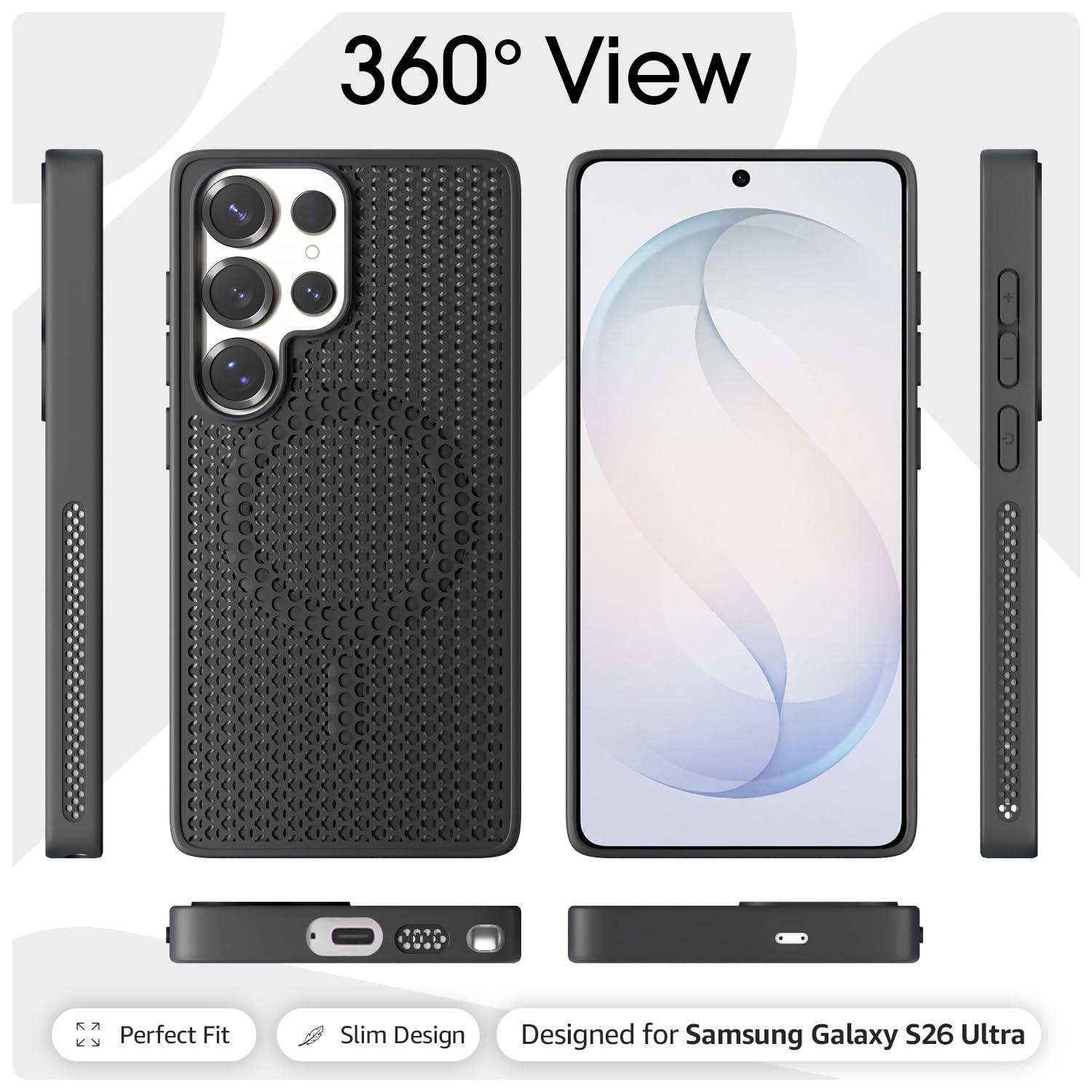 Pikkme black phone cover for Samsung S26 Ultra 5G – photo 3