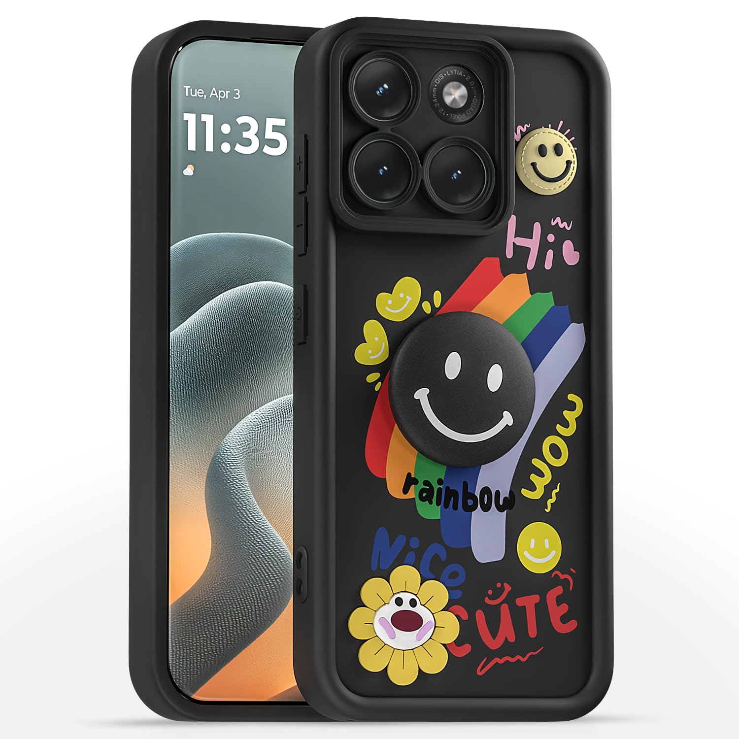 Pikkme Moto Edge 70 Fusion 5G black phone cover
