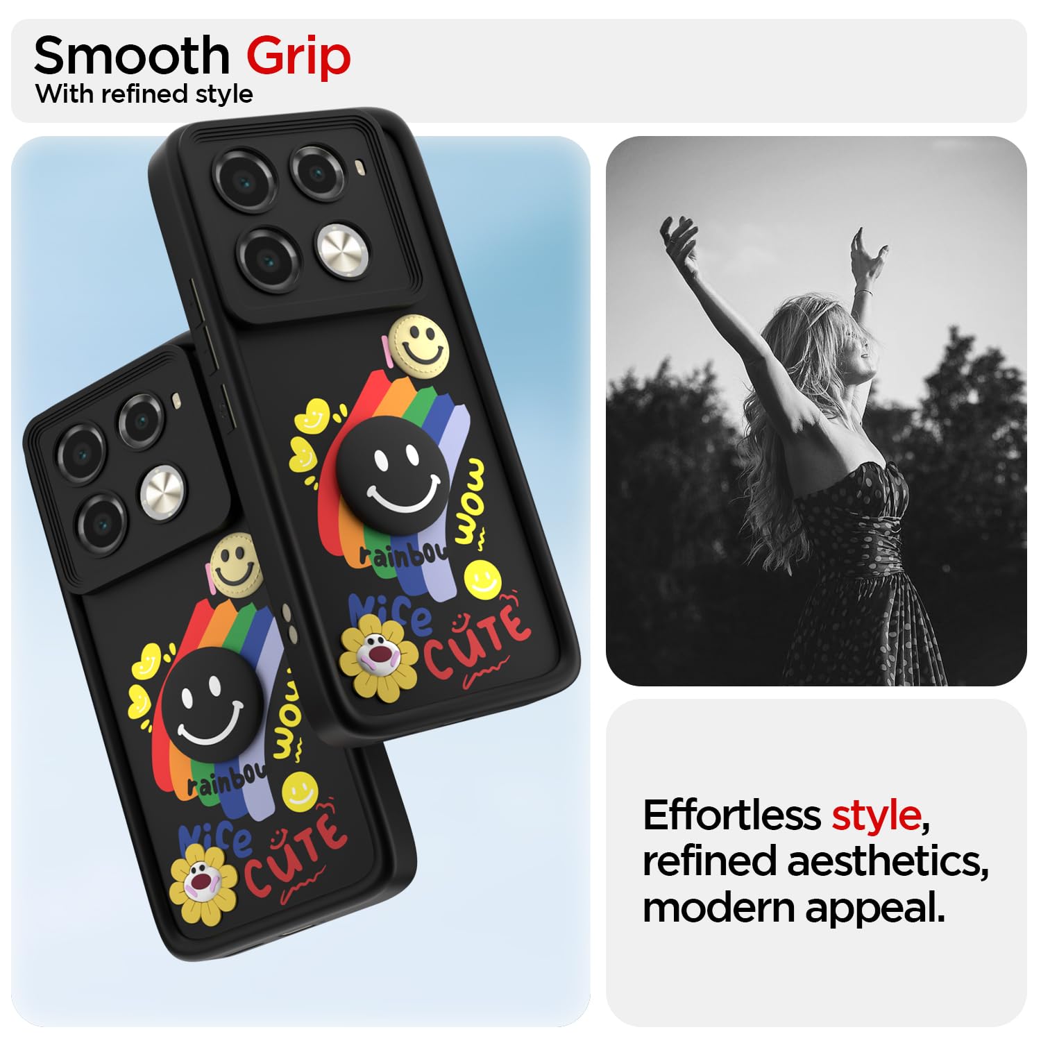 Infinix Note 40 Pro 5G Soft Silicone mobile back cover in black by Pikkme – photo 2