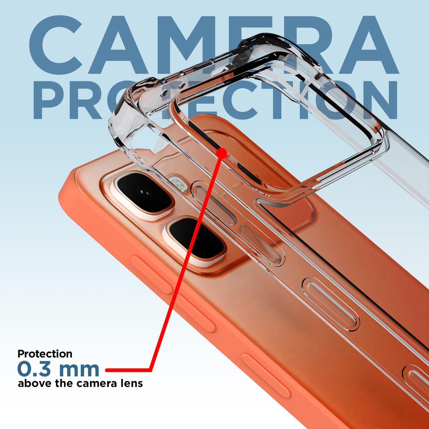 Pikkme transparent Clear back cover for Infinix Note Edge 5G – photo 5