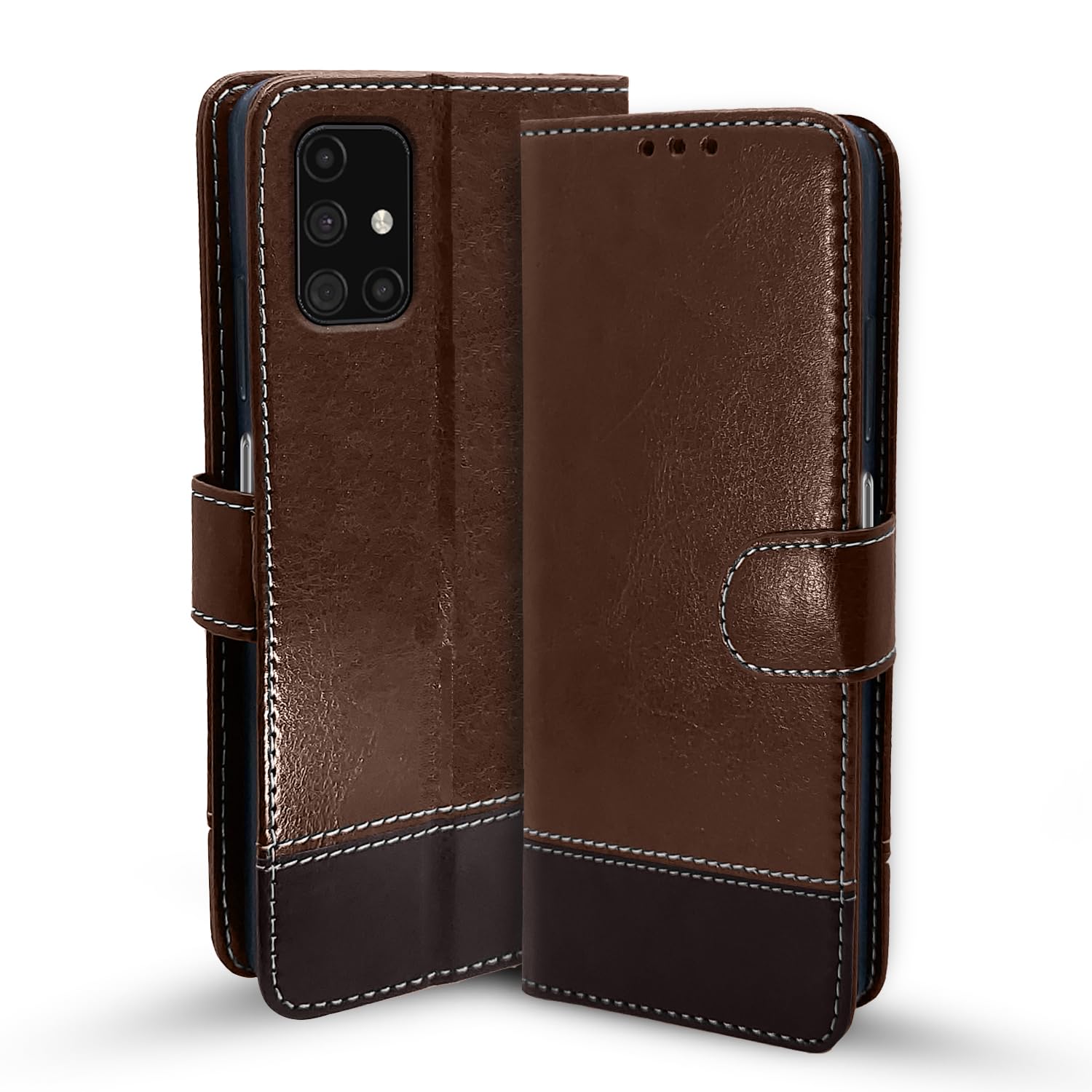 Pikkme brown & coffee flip case for Samsung M31s