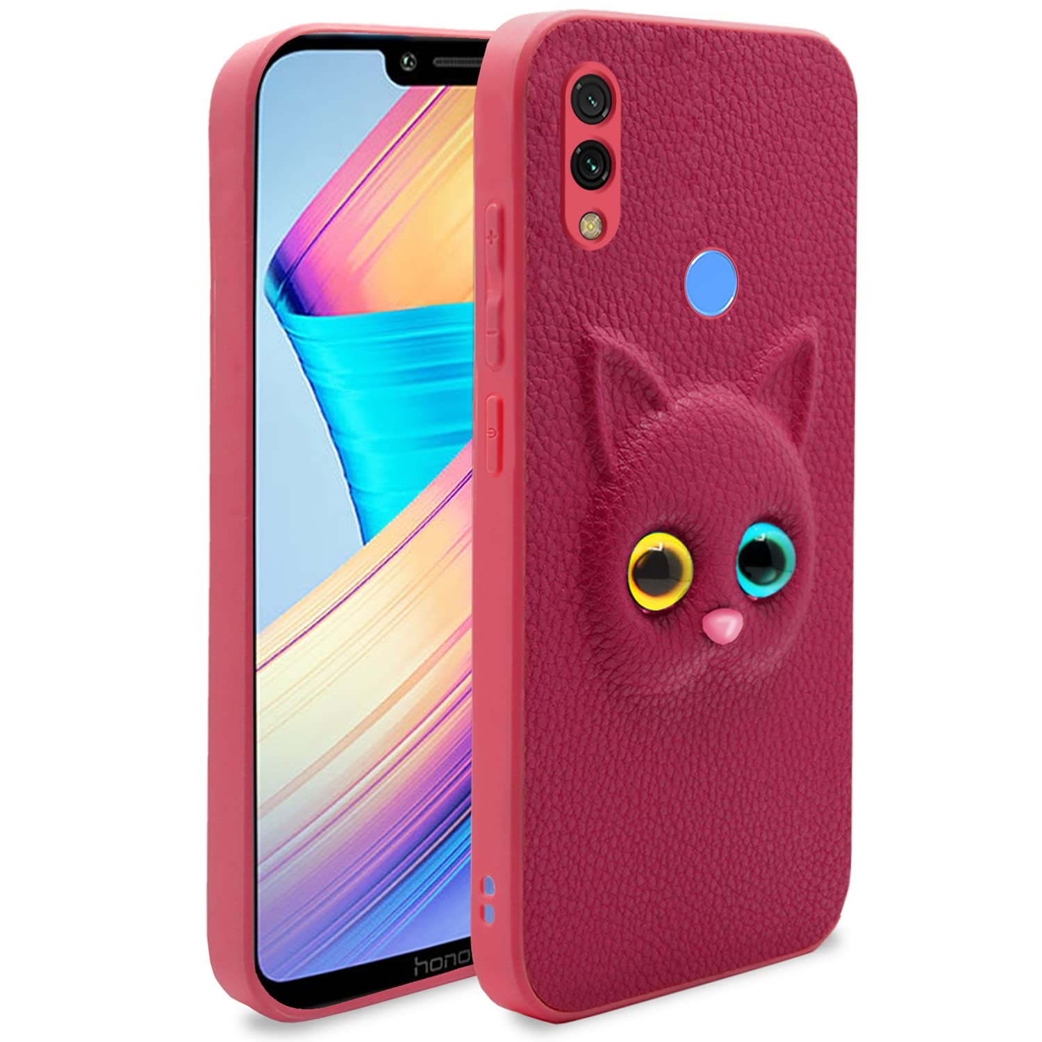 Honor Play mobile back cover in pink by Pikkme