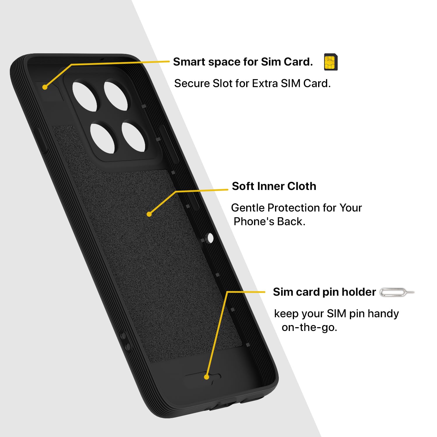 Pikkme black Silicone mobile cover for Moto Edge 70 5G – photo 6
