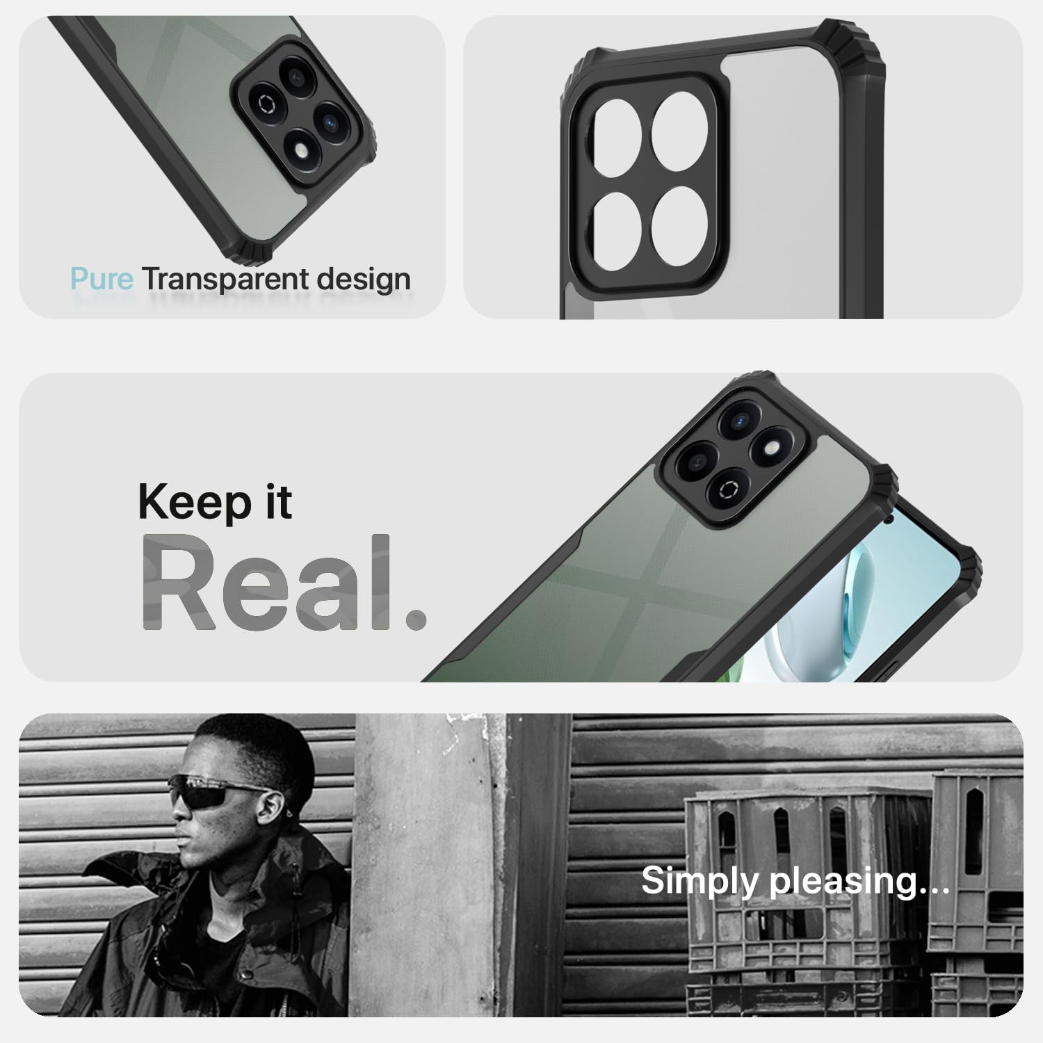 Black phone cover for Honor X7C – Pikkme – photo 4