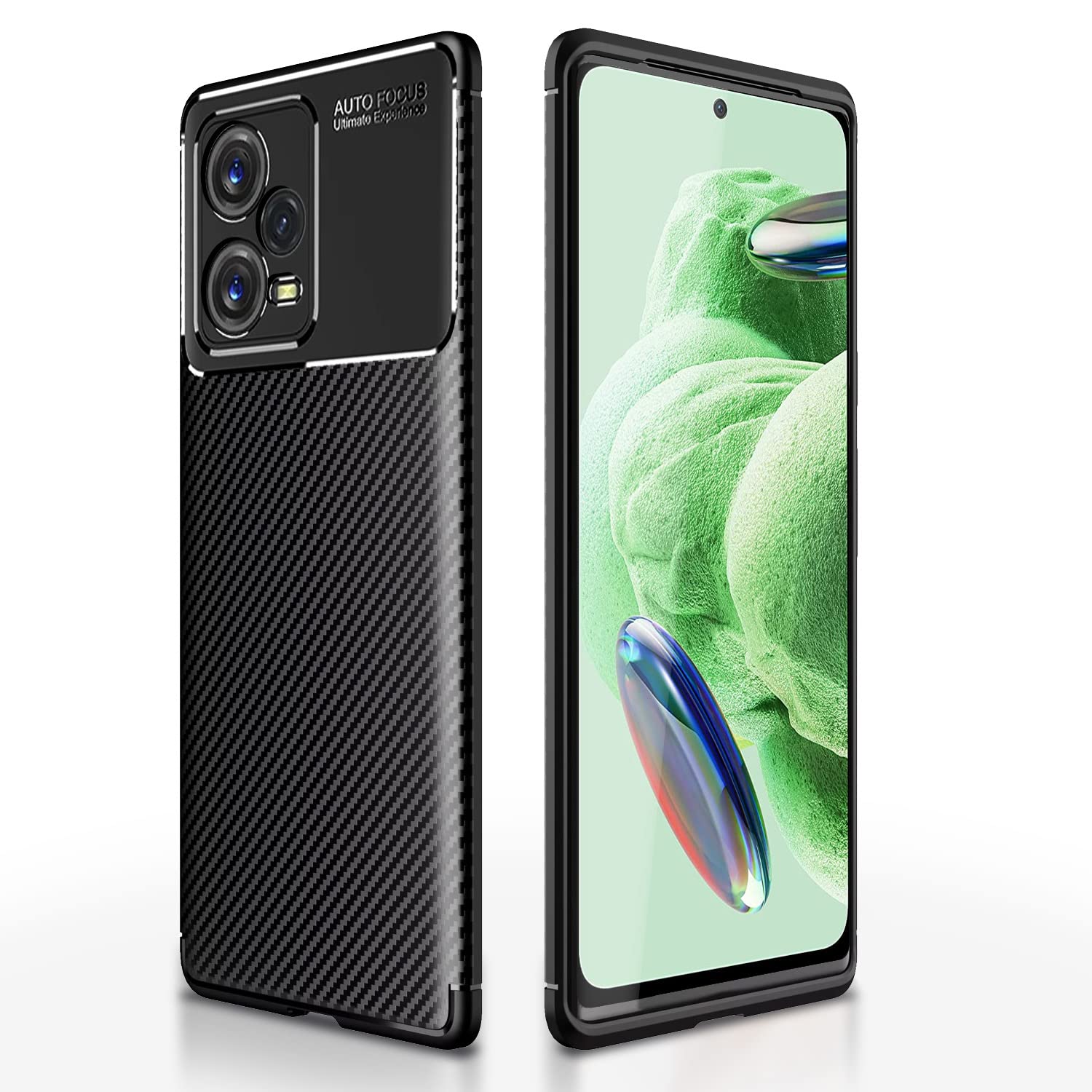 Redmi Note 12 5G phone cover in black by Pikkme