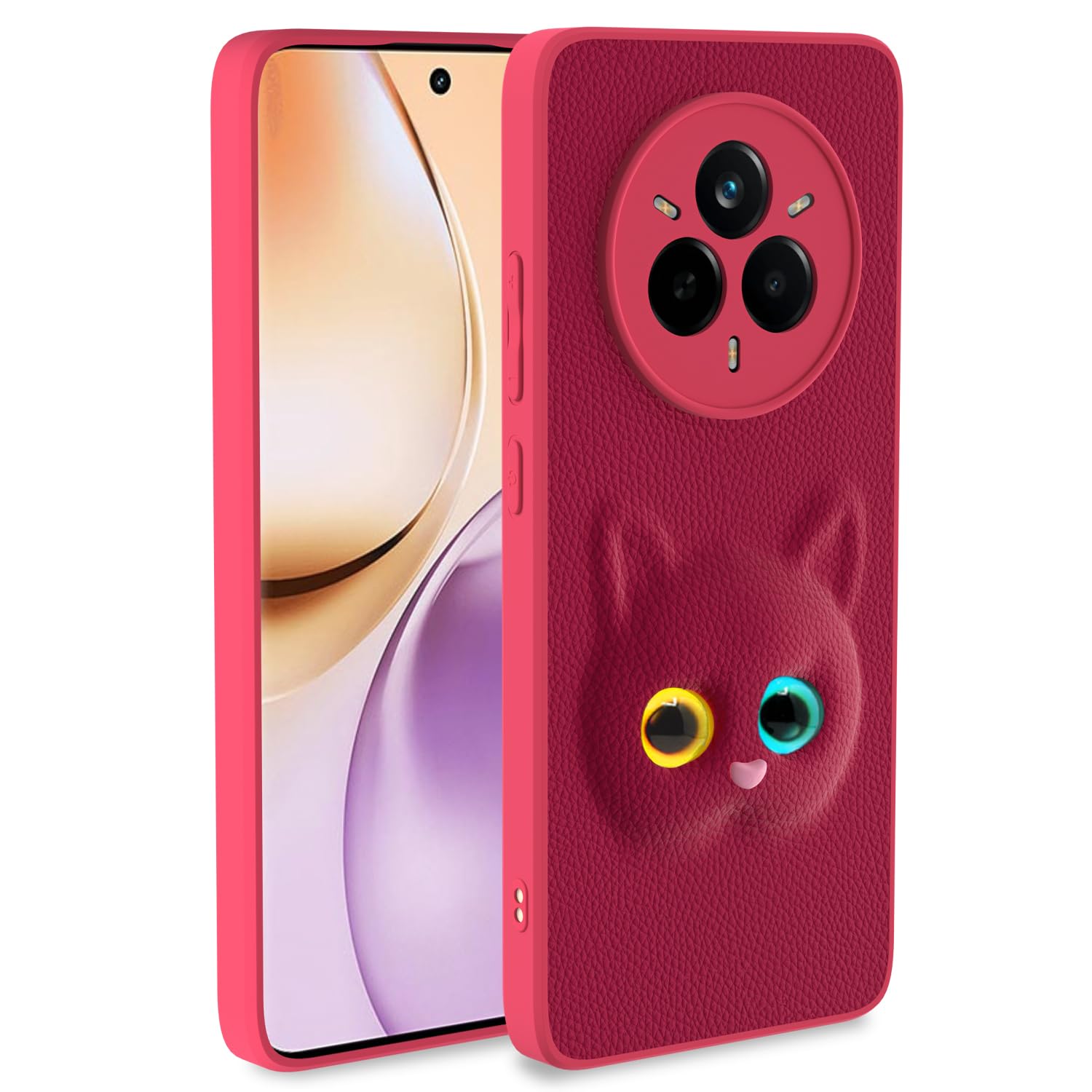 PIkkme Realme 14 Pro 5G Kitty Back Cover (Pink)