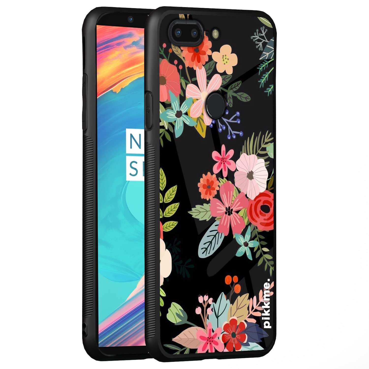 Pikkme Flower back cover for OnePlus 5T