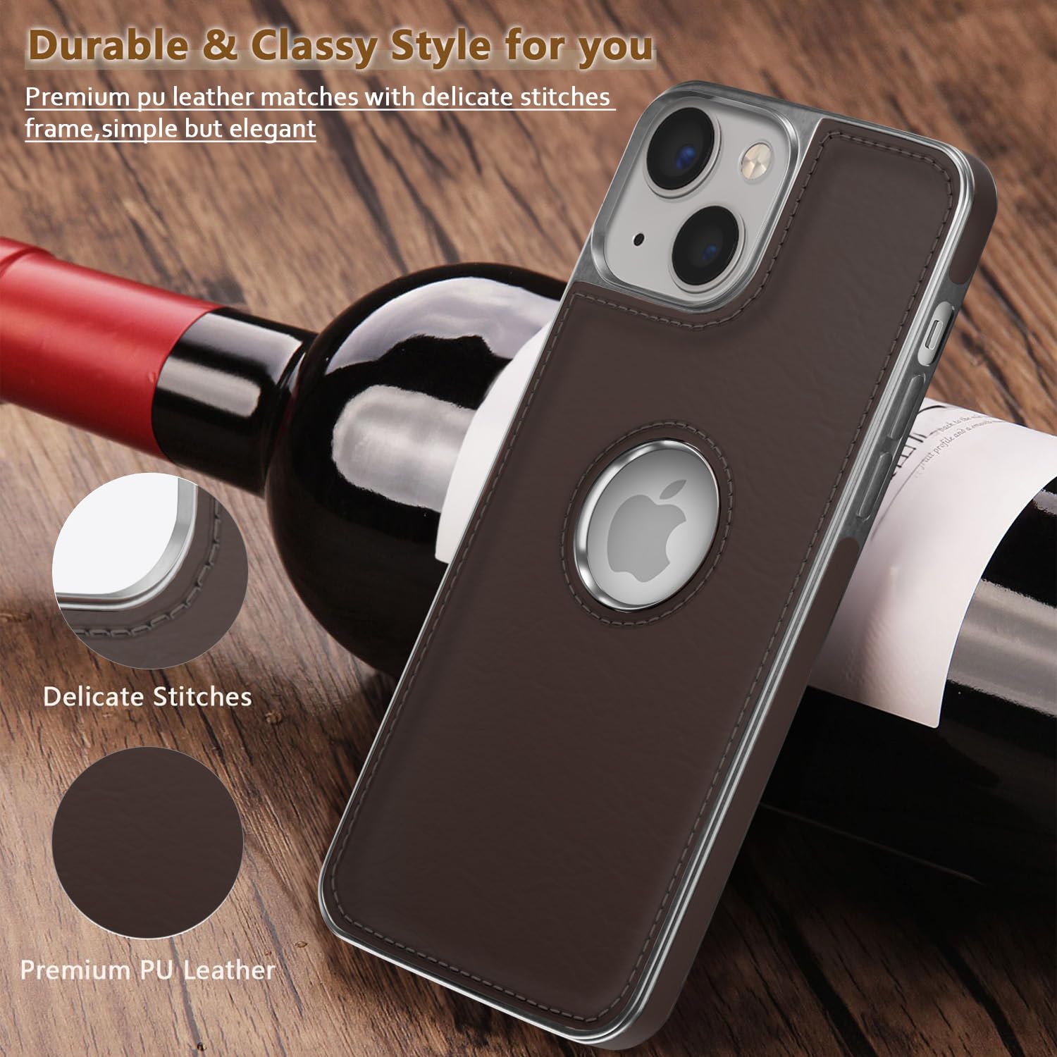 iPhone 15 phone cover in coffee by Pikkme – photo 5