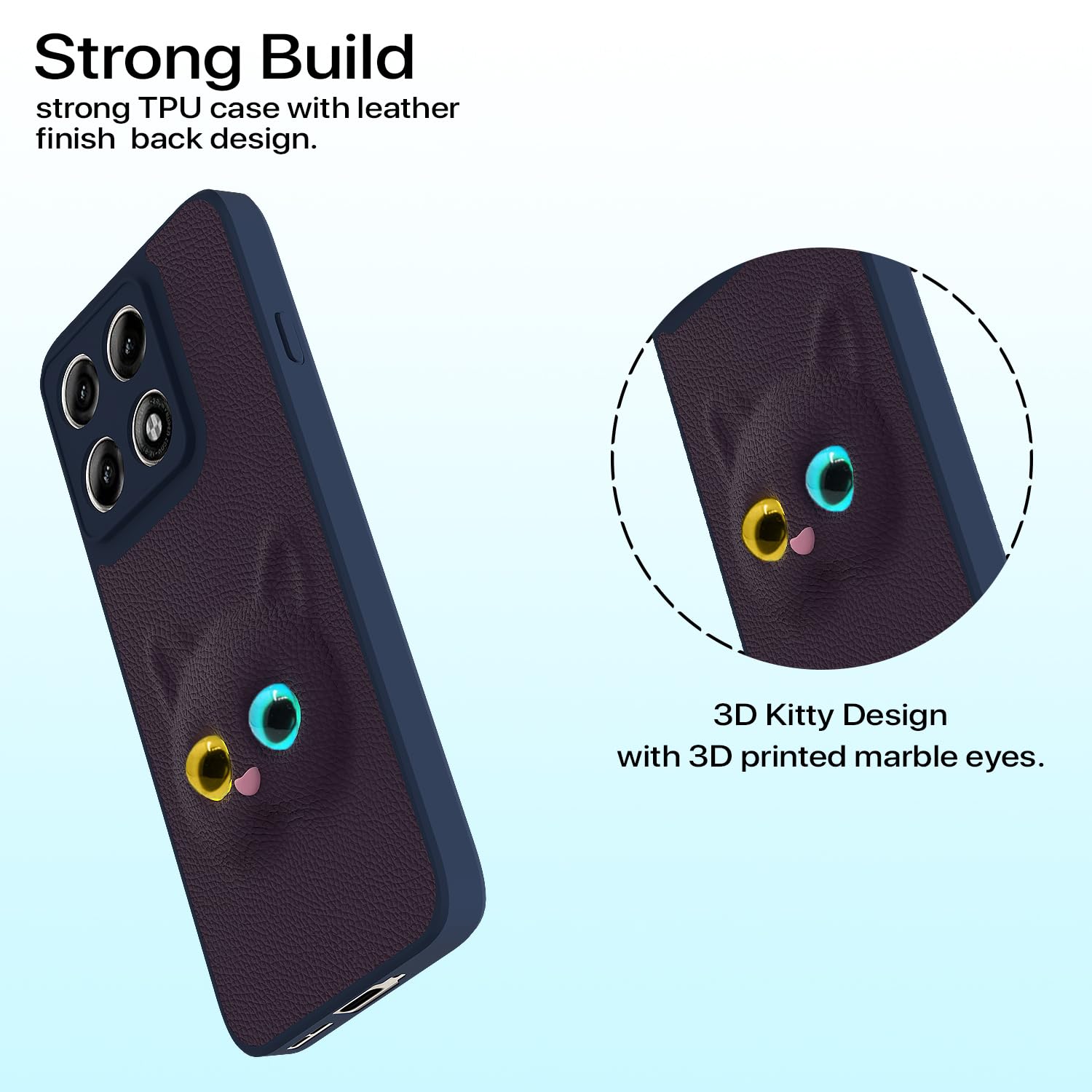 Purple Kitty phone cover for Moto Edge 70 Pro 5G – Pikkme – photo 2
