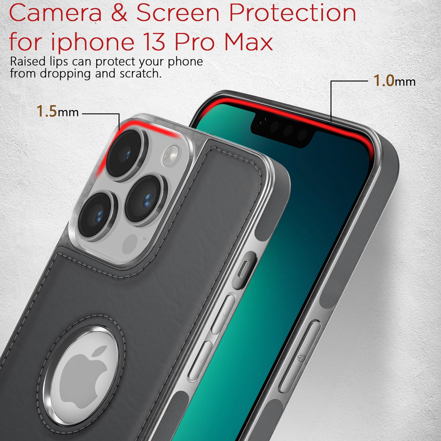 Pikkme chrome gray back cover for iPhone 13 Pro Max – photo 4