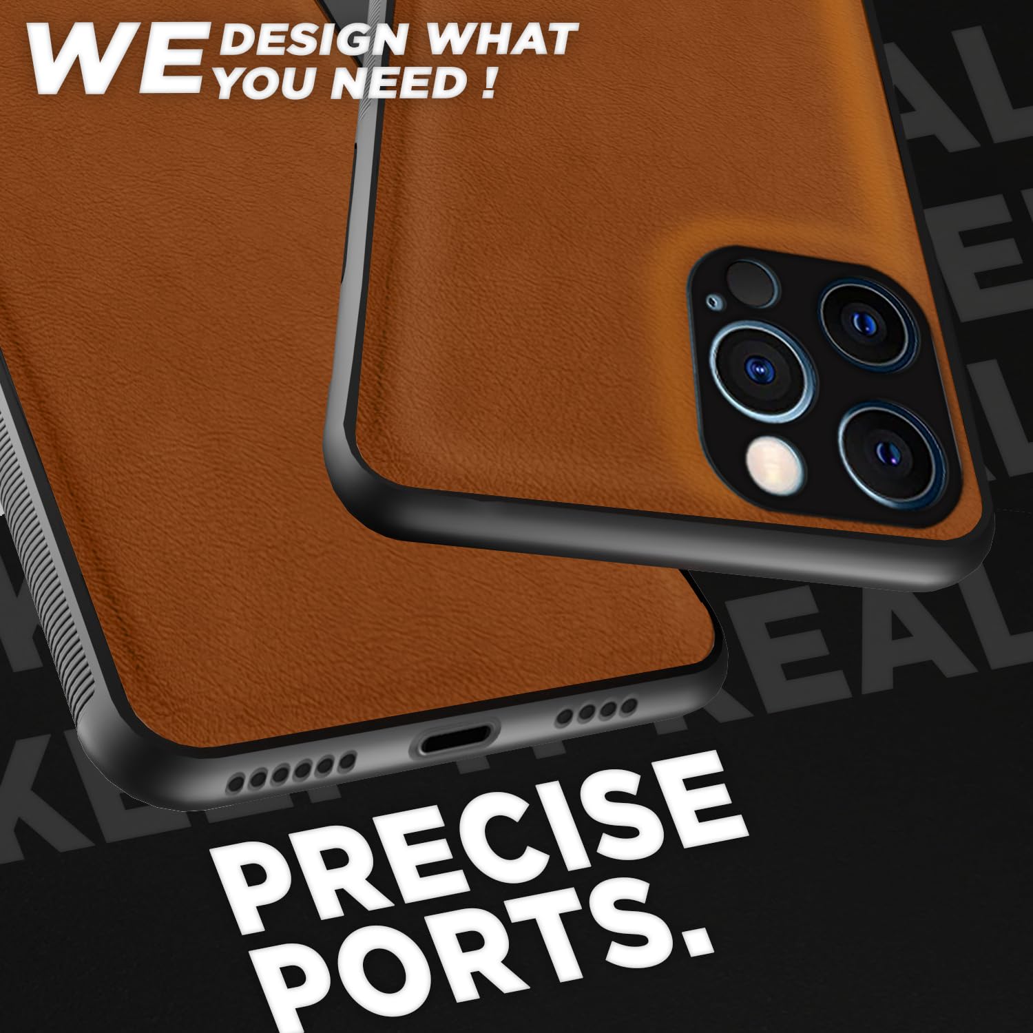 Pikkme iPhone 13 Pro Leather camel back cover – photo 3
